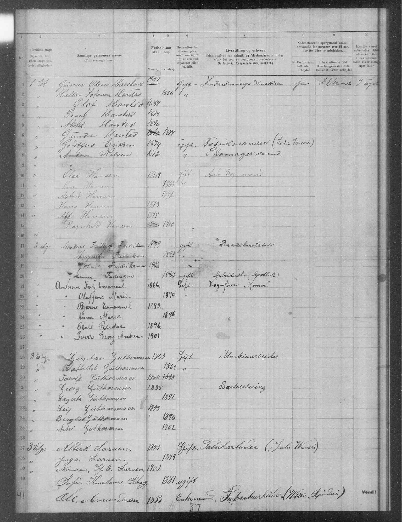 OBA, Municipal Census 1902 for Kristiania, 1902, p. 16502