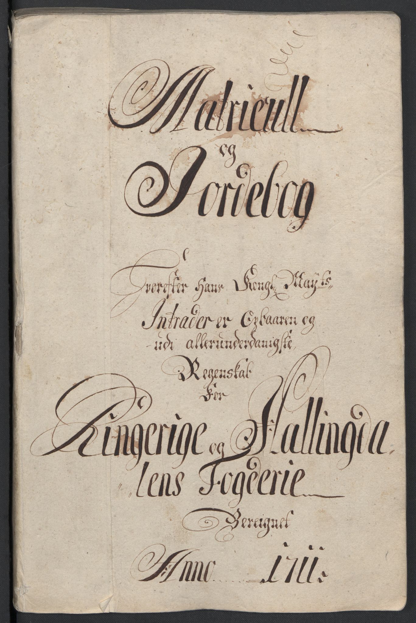 Rentekammeret inntil 1814, Reviderte regnskaper, Fogderegnskap, RA/EA-4092/R23/L1469: Fogderegnskap Ringerike og Hallingdal, 1711, p. 22