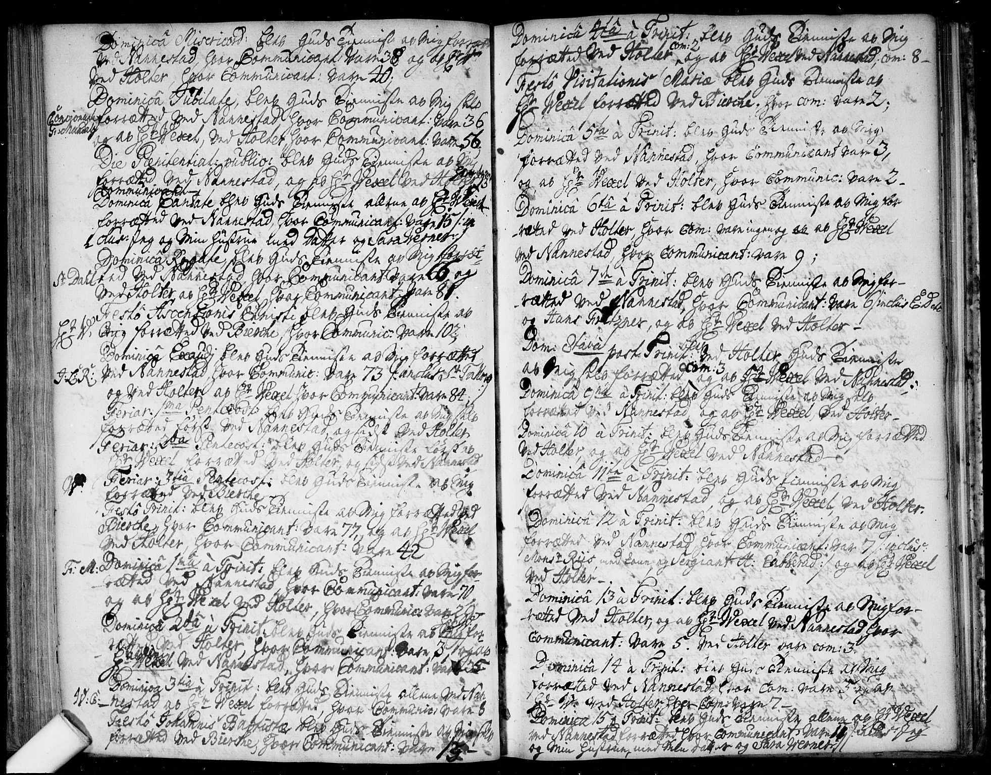 Nannestad prestekontor Kirkebøker, AV/SAO-A-10414a/F/Fa/L0004: Parish register (official) no. I 4, 1716-1753