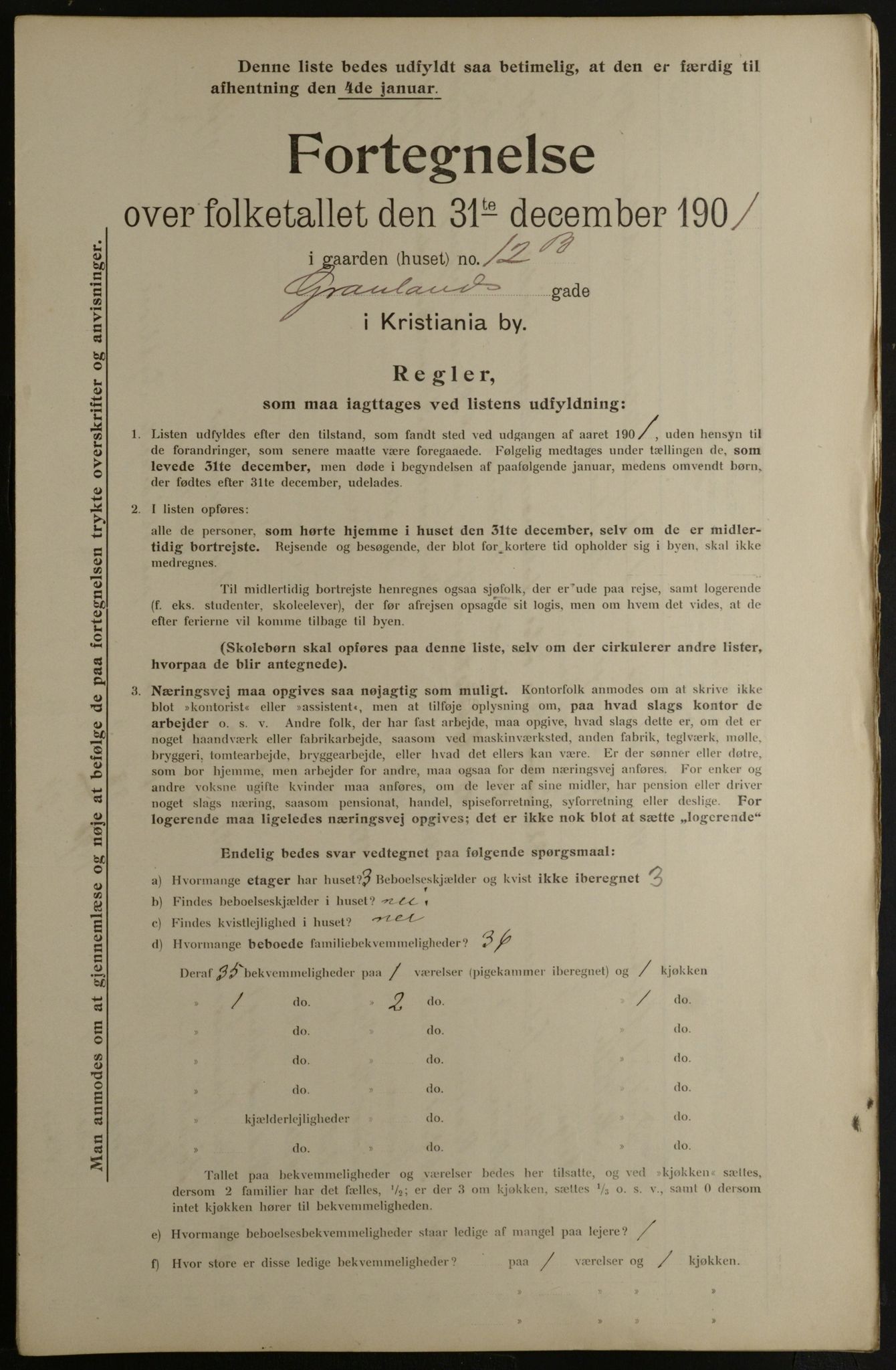 OBA, Municipal Census 1901 for Kristiania, 1901, p. 5059