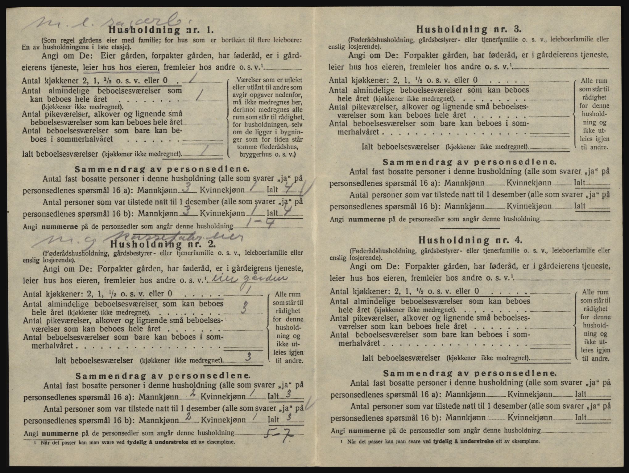 SAO, 1920 census for Glemmen, 1920, p. 638