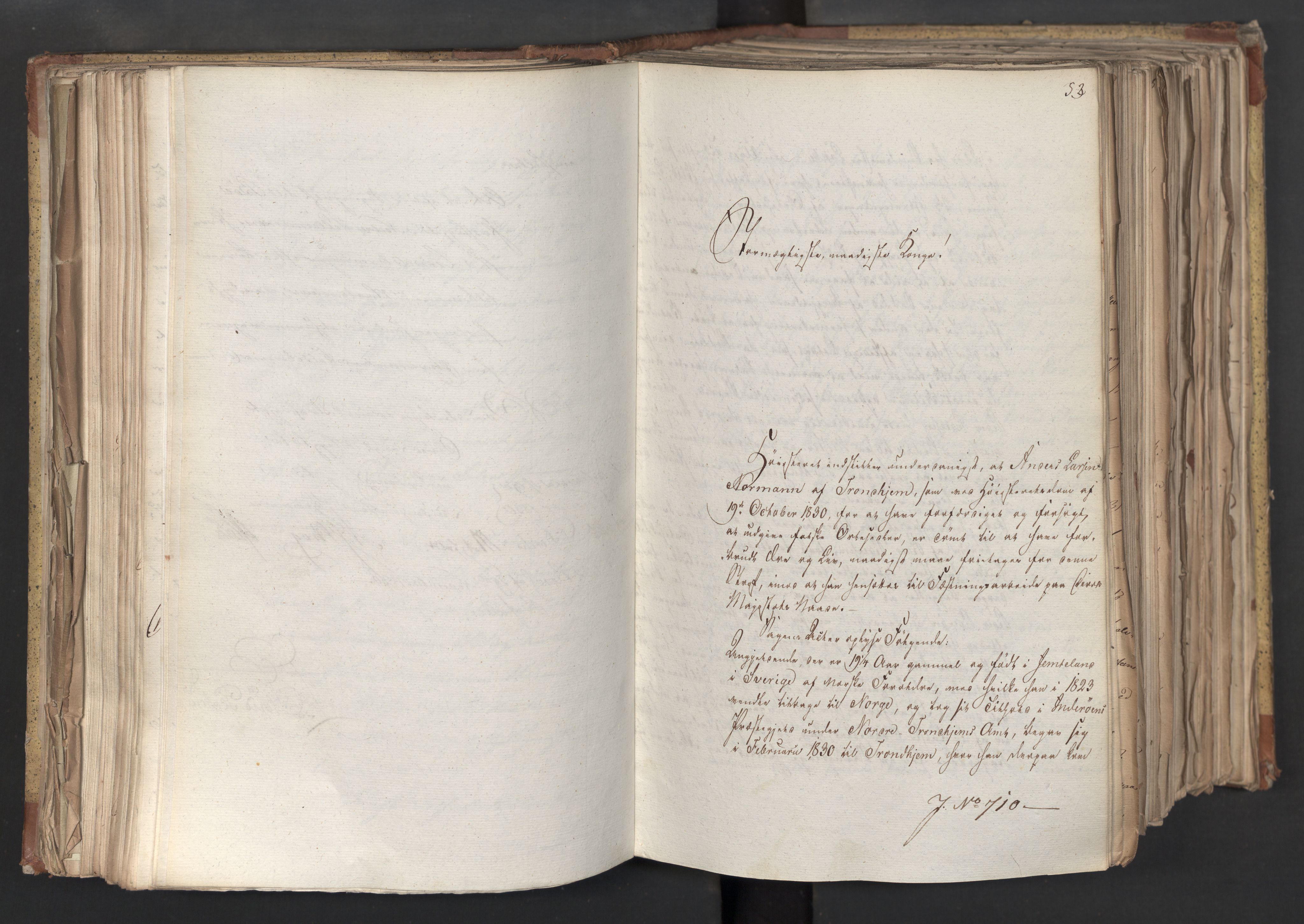 Statsrådsavdelingen i Stockholm, AV/RA-S-1003/D/Da/L0068: Regjeringsinnstillinger nr. 660-876, 1830, p. 181
