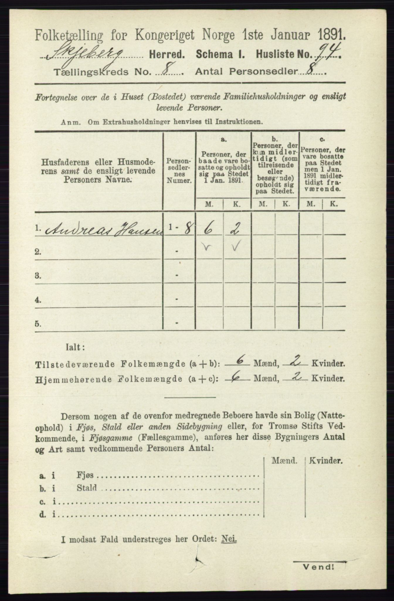 RA, 1891 census for 0115 Skjeberg, 1891, p. 3963