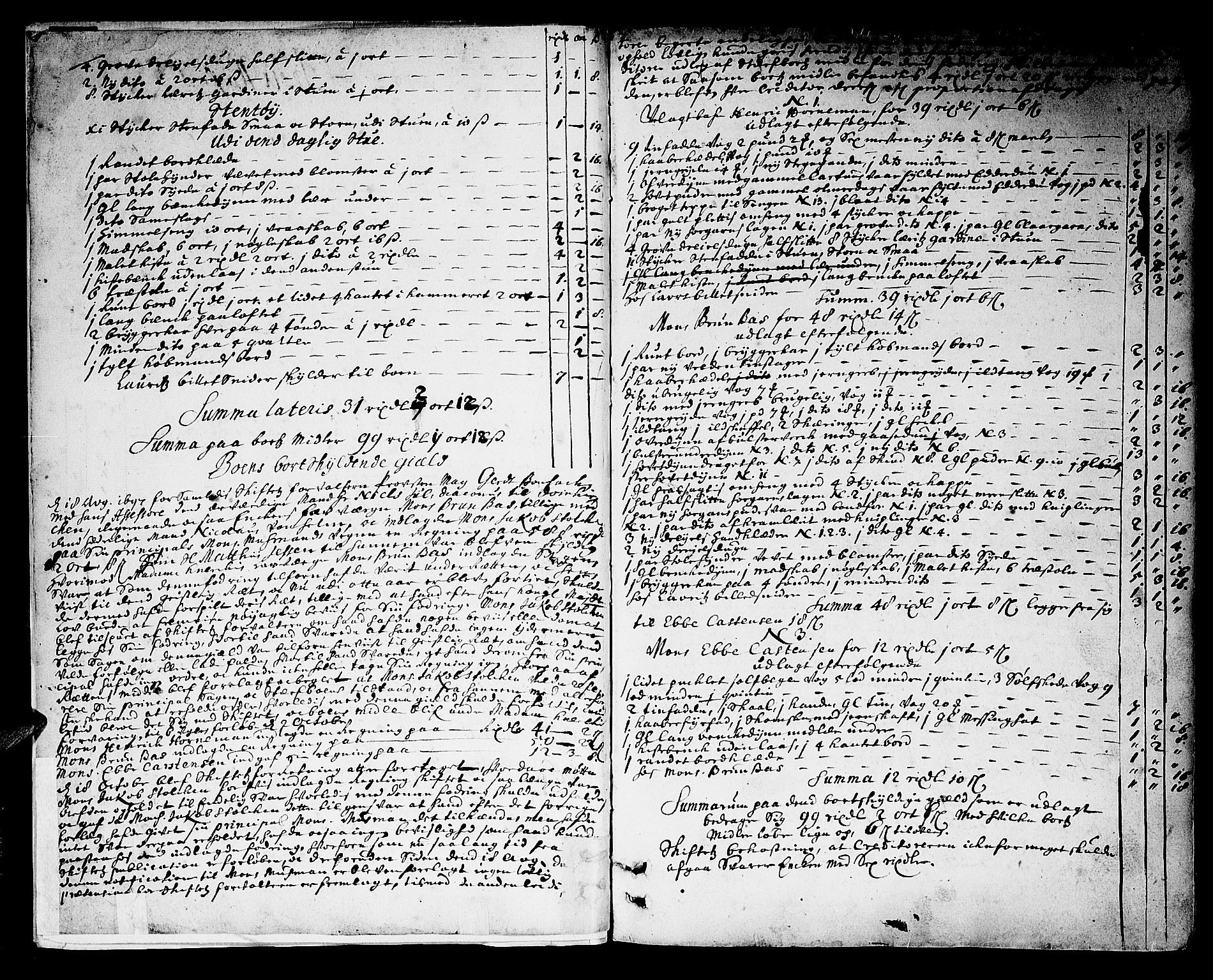 Nidaros domprosti, AV/SAT-A-6513/1/I/I1/L0002: Skifteprotokoll, 1697-1743, p. 1b-2a