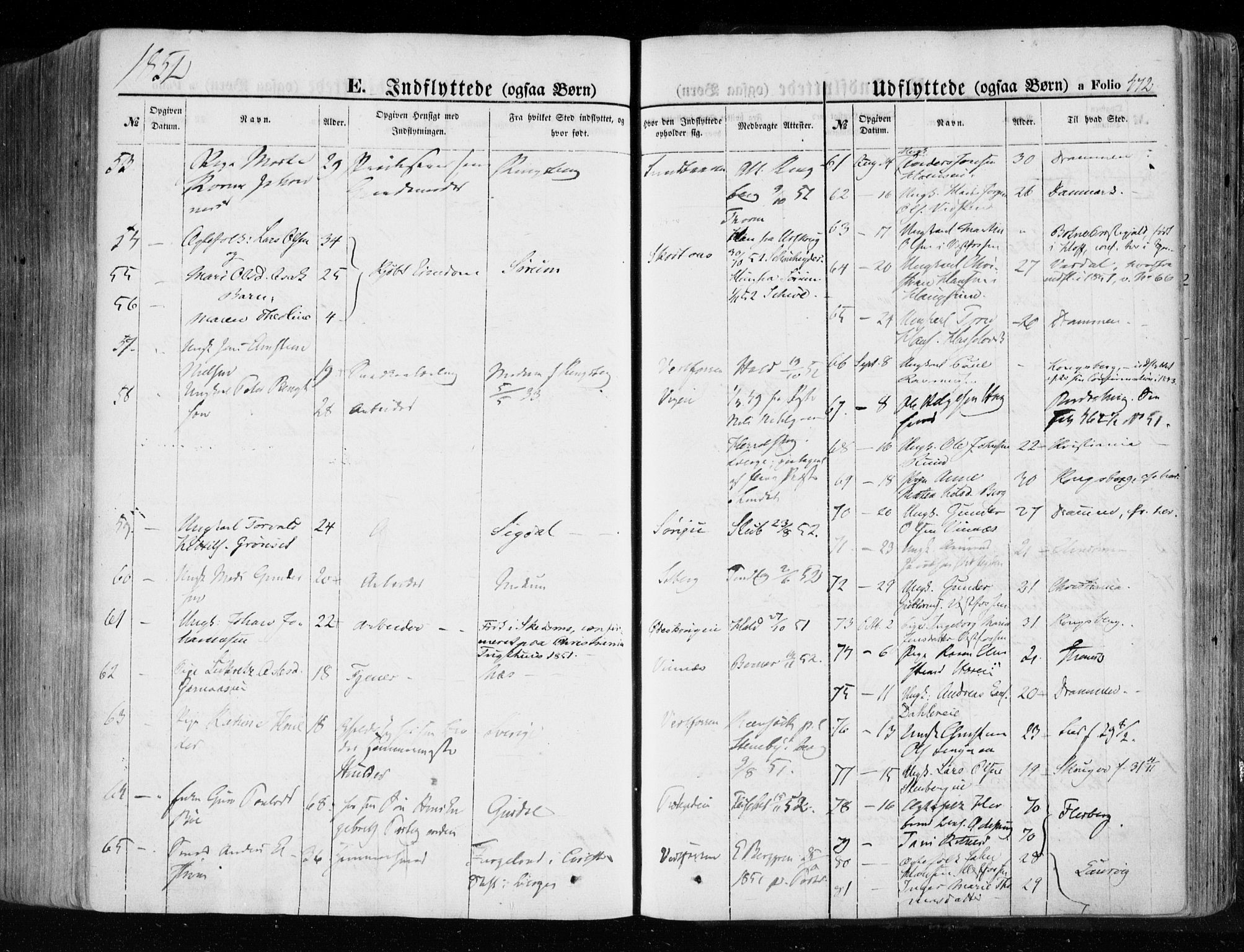 Eiker kirkebøker, SAKO/A-4/F/Fa/L0014: Parish register (official) no. I 14, 1846-1854, p. 472