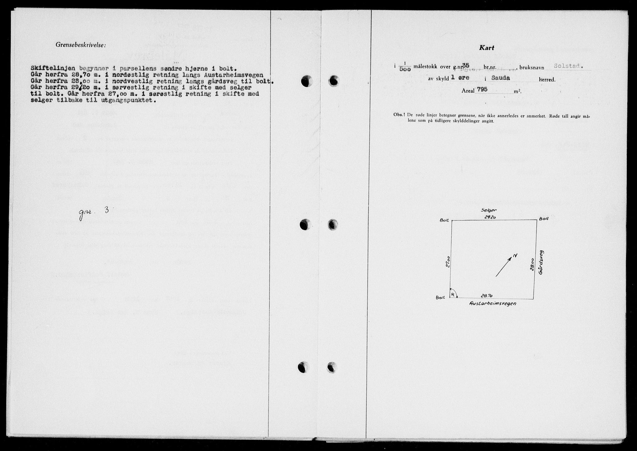 Ryfylke tingrett, SAST/A-100055/001/II/IIB/L0135: Mortgage book no. 114, 1956-1957, Diary no: : 300/1957
