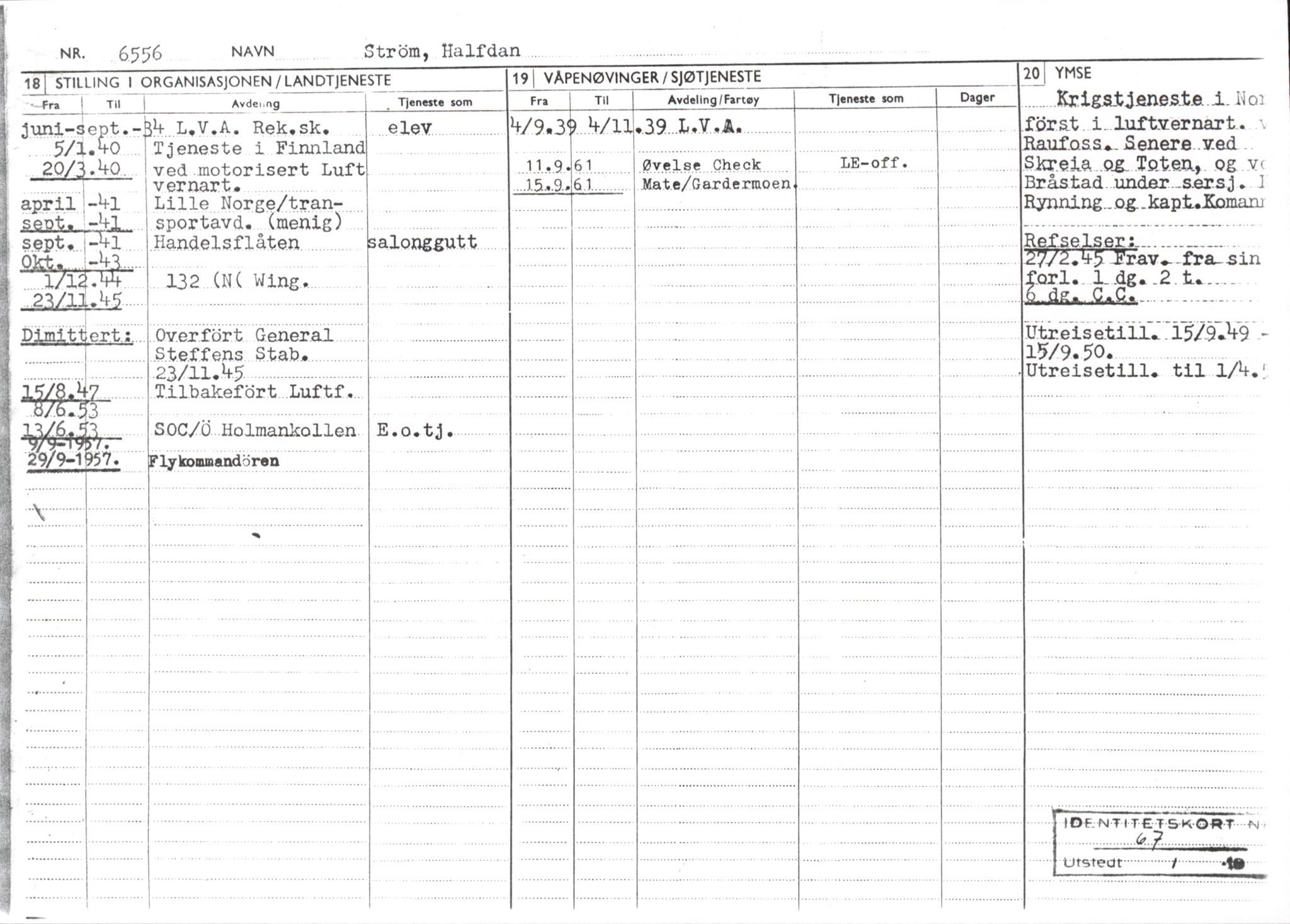 Forsvaret, Forsvarets overkommando/Luftforsvarsstaben, RA/RAFA-4079/P/Pa/L0038: Personellpapirer, 1914, p. 208