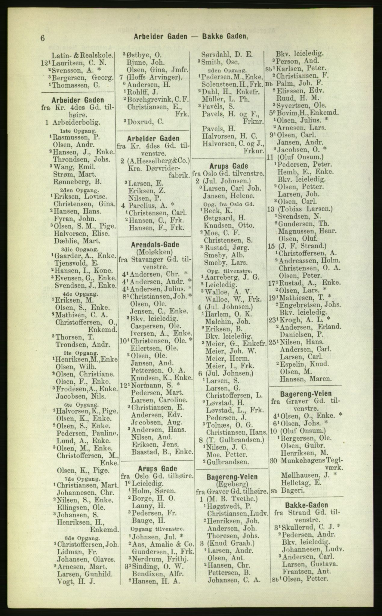 Kristiania/Oslo adressebok, PUBL/-, 1883, p. 6