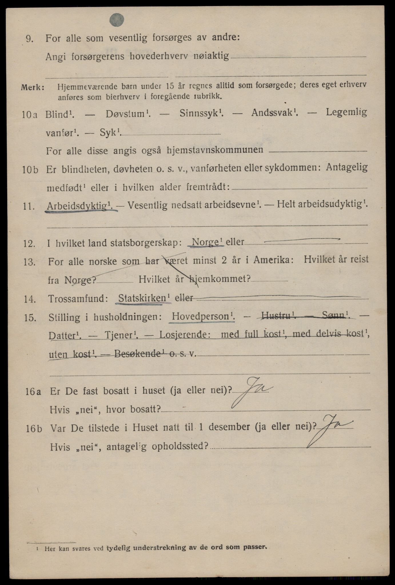 SAT, 1920 census for Trondheim, 1920, p. 77019