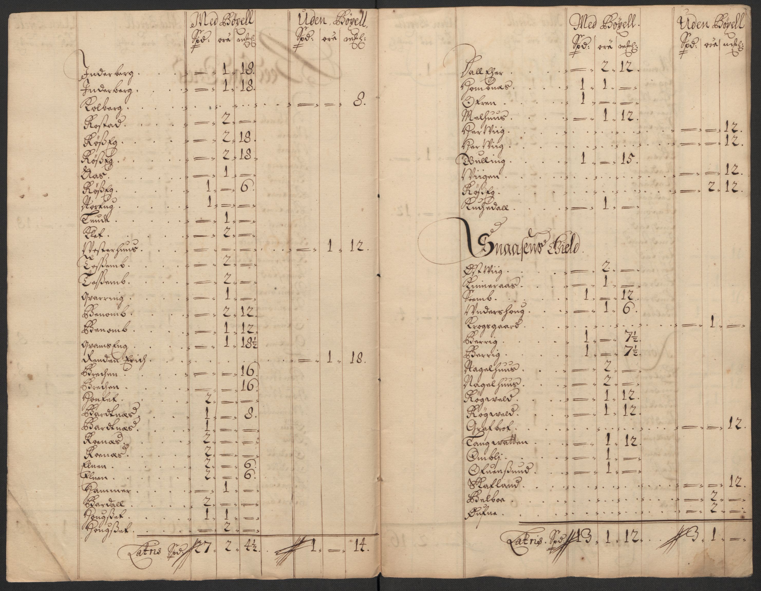 Rentekammeret inntil 1814, Reviderte regnskaper, Fogderegnskap, RA/EA-4092/R63/L4310: Fogderegnskap Inderøy, 1698-1699, p. 292