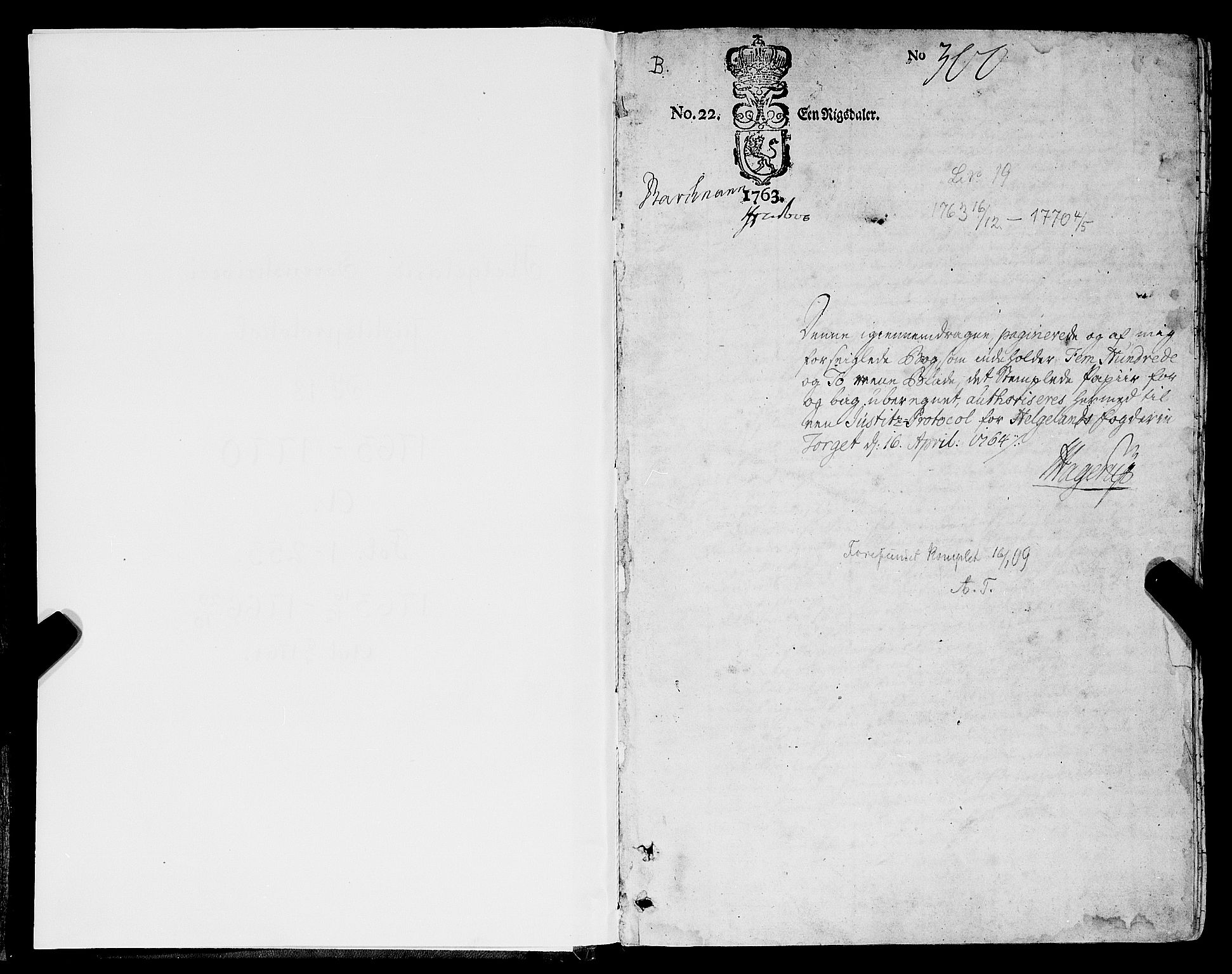 Helgeland sorenskriveri, SAT/A-0004/1/1A/L0021: Tingbok 18A, 1763-1766