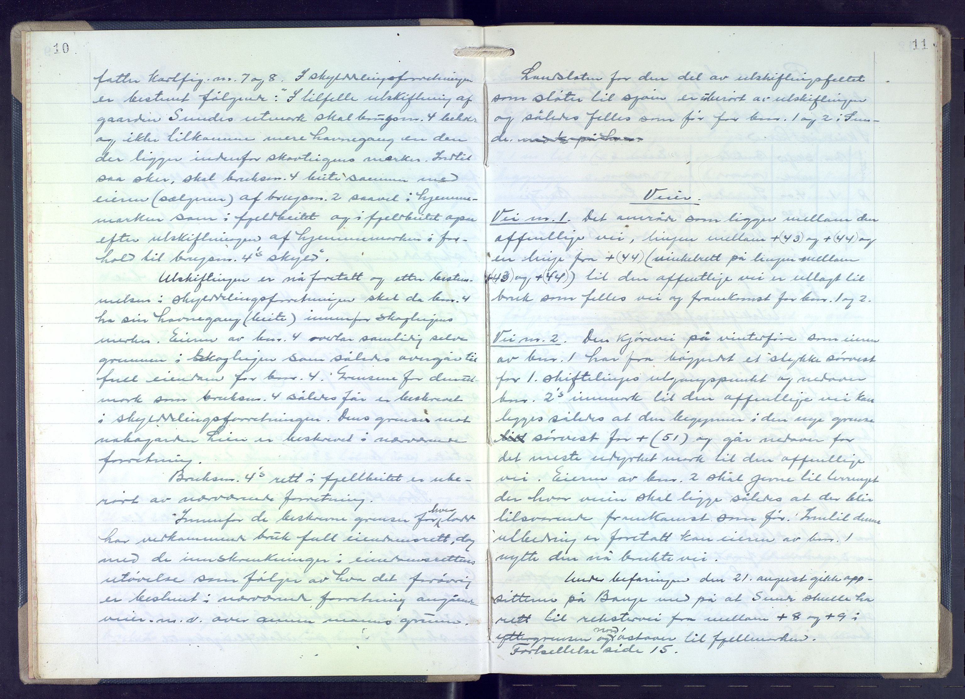Hordaland jordskiftedøme - VII Indre Sunnhordland jordskiftedistrikt, AV/SAB-A-7401/A/Aa/L0021: Forhandlingsprotokoll, 1945-1953, p. 10-11