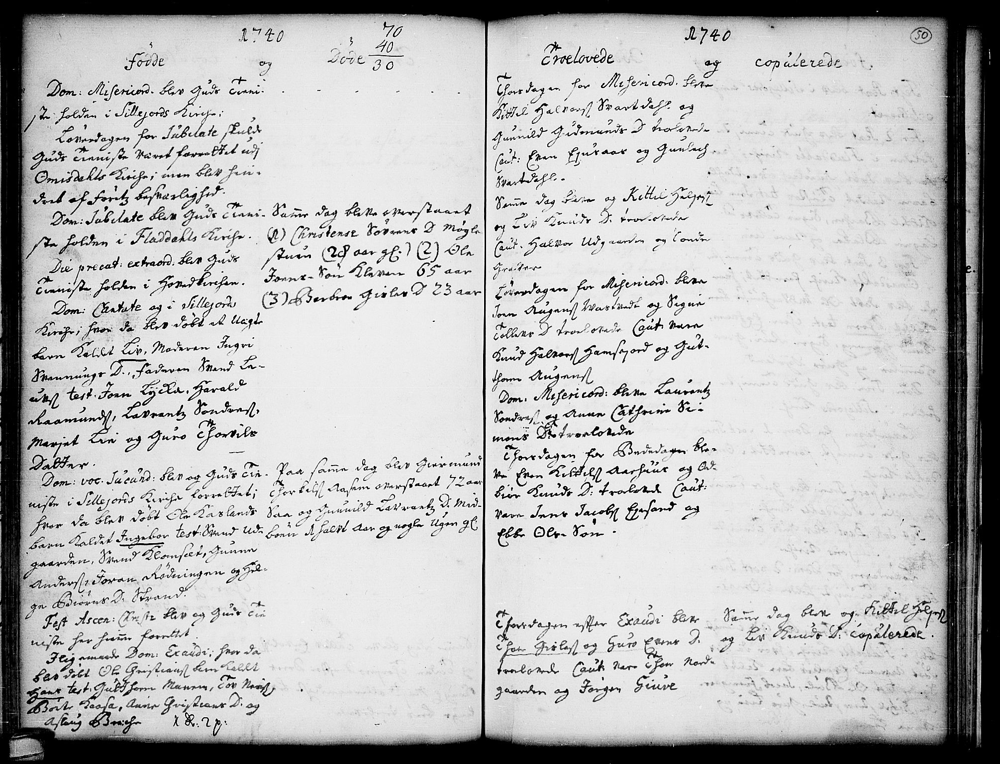 Seljord kirkebøker, SAKO/A-20/F/Fa/L0005: Parish register (official) no. I 5, 1737-1743, p. 50