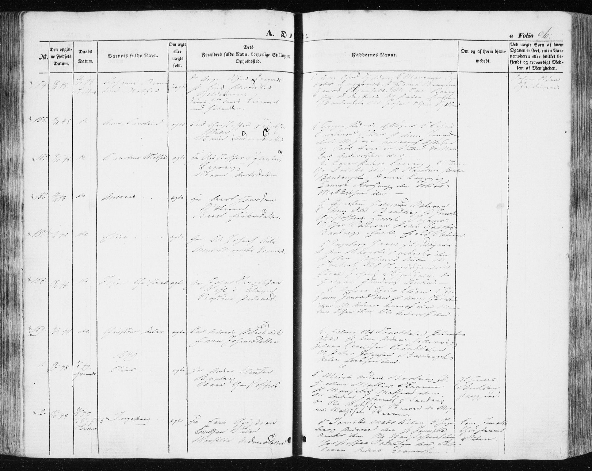 Ministerialprotokoller, klokkerbøker og fødselsregistre - Sør-Trøndelag, SAT/A-1456/634/L0529: Parish register (official) no. 634A05, 1843-1851, p. 96