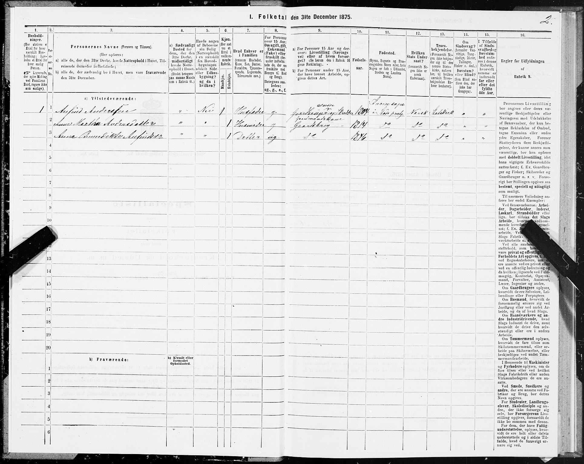 SAT, 1875 census for 1734P Stod, 1875, p. 2002
