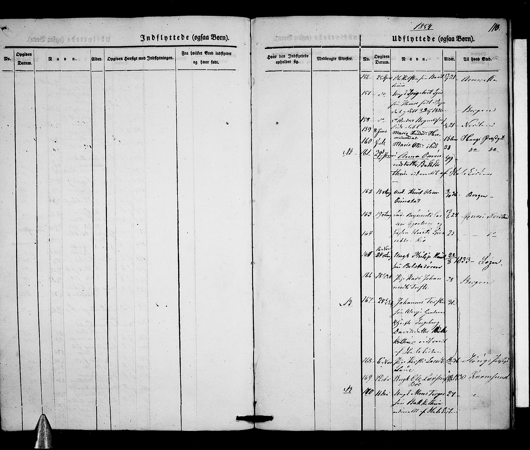 Voss sokneprestembete, AV/SAB-A-79001/H/Haa: Parish register (official) no. A 15, 1845-1855, p. 110