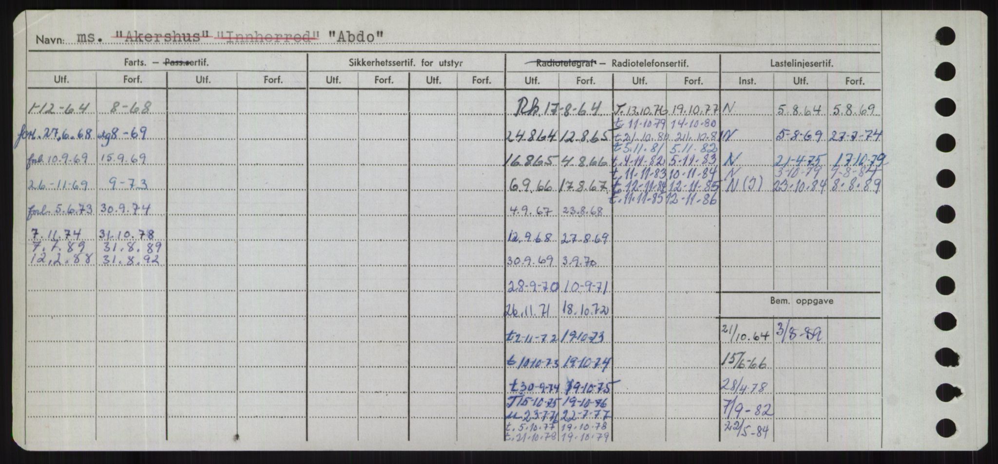 Sjøfartsdirektoratet med forløpere, Skipsmålingen, AV/RA-S-1627/H/Hd/L0001: Fartøy, A-Anv, p. 8