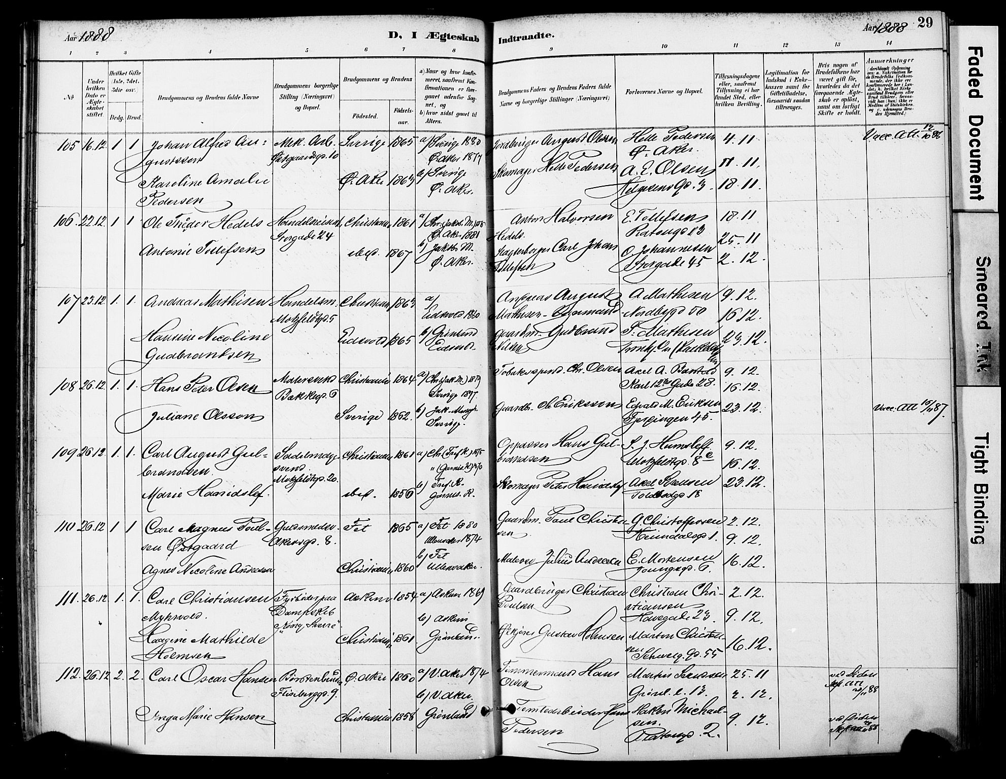 Grønland prestekontor Kirkebøker, AV/SAO-A-10848/F/Fa/L0013: Parish register (official) no. 13, 1887-1906, p. 29