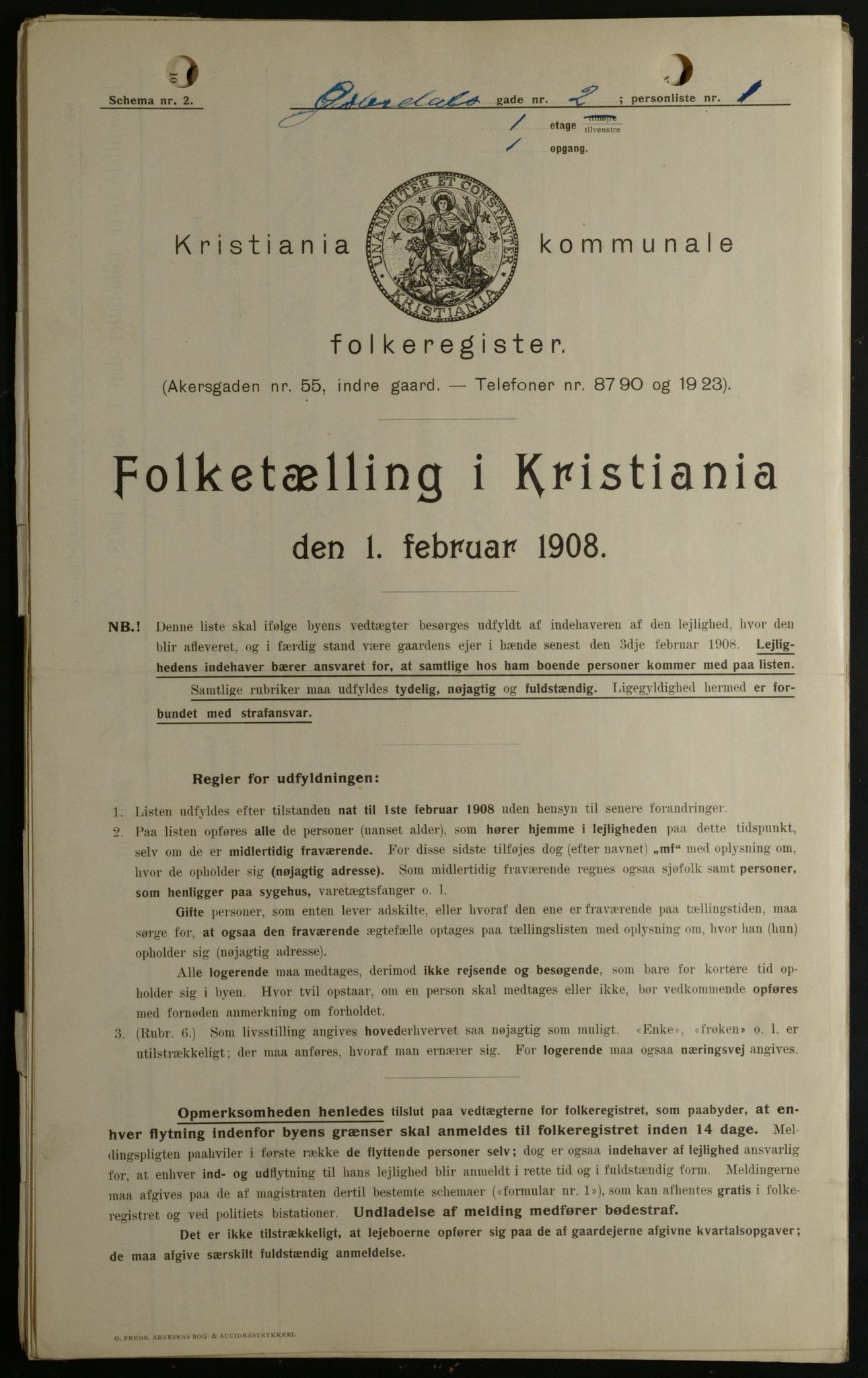 OBA, Municipal Census 1908 for Kristiania, 1908, p. 115759