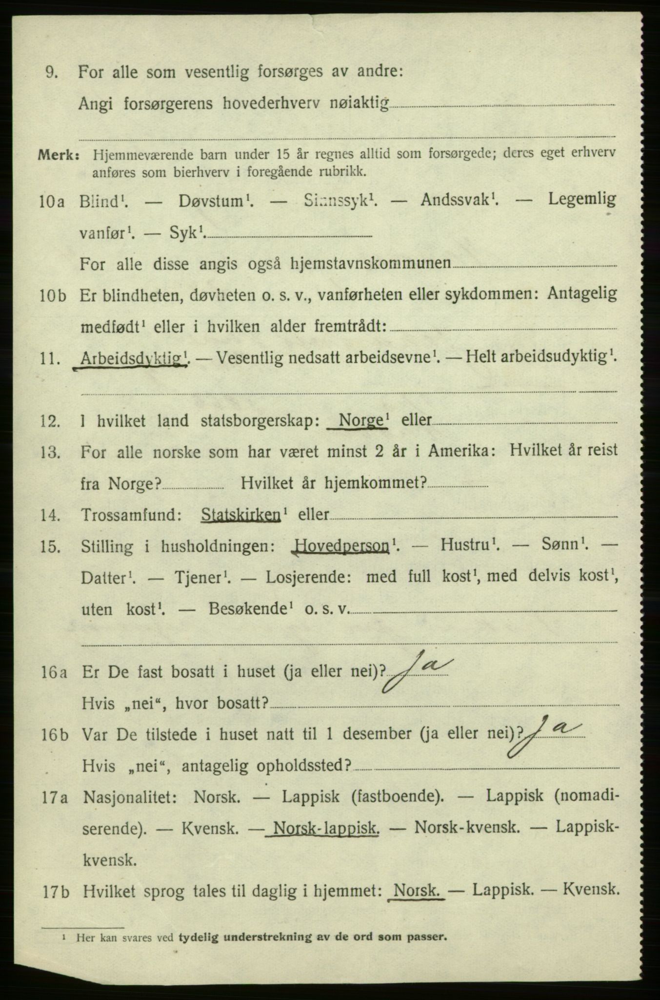 SATØ, 1920 census for Hasvik, 1920, p. 1758