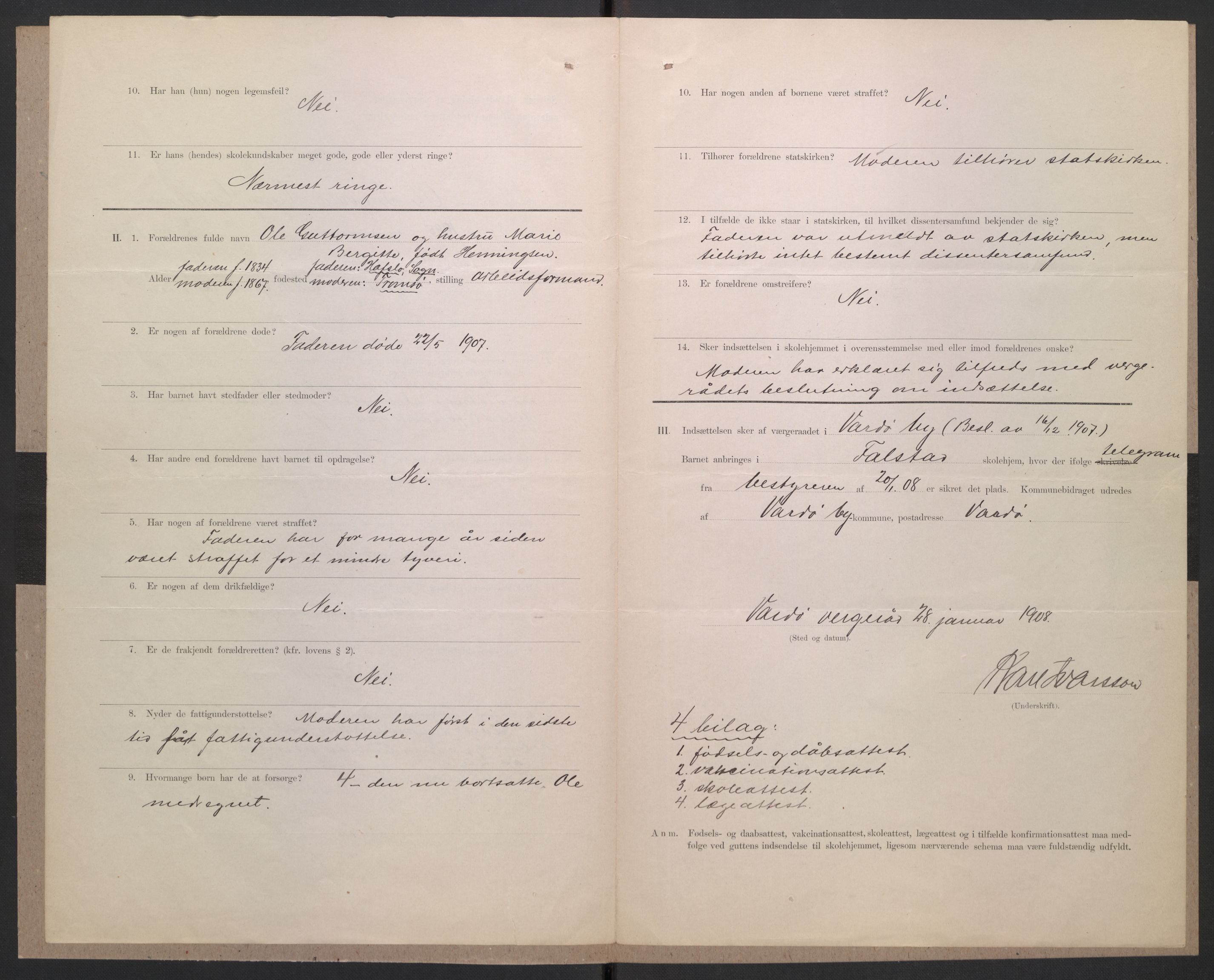 Falstad skolehjem, AV/RA-S-1676/E/Eb/L0008: Elevmapper løpenr. 169-188, 1907-1914, p. 22