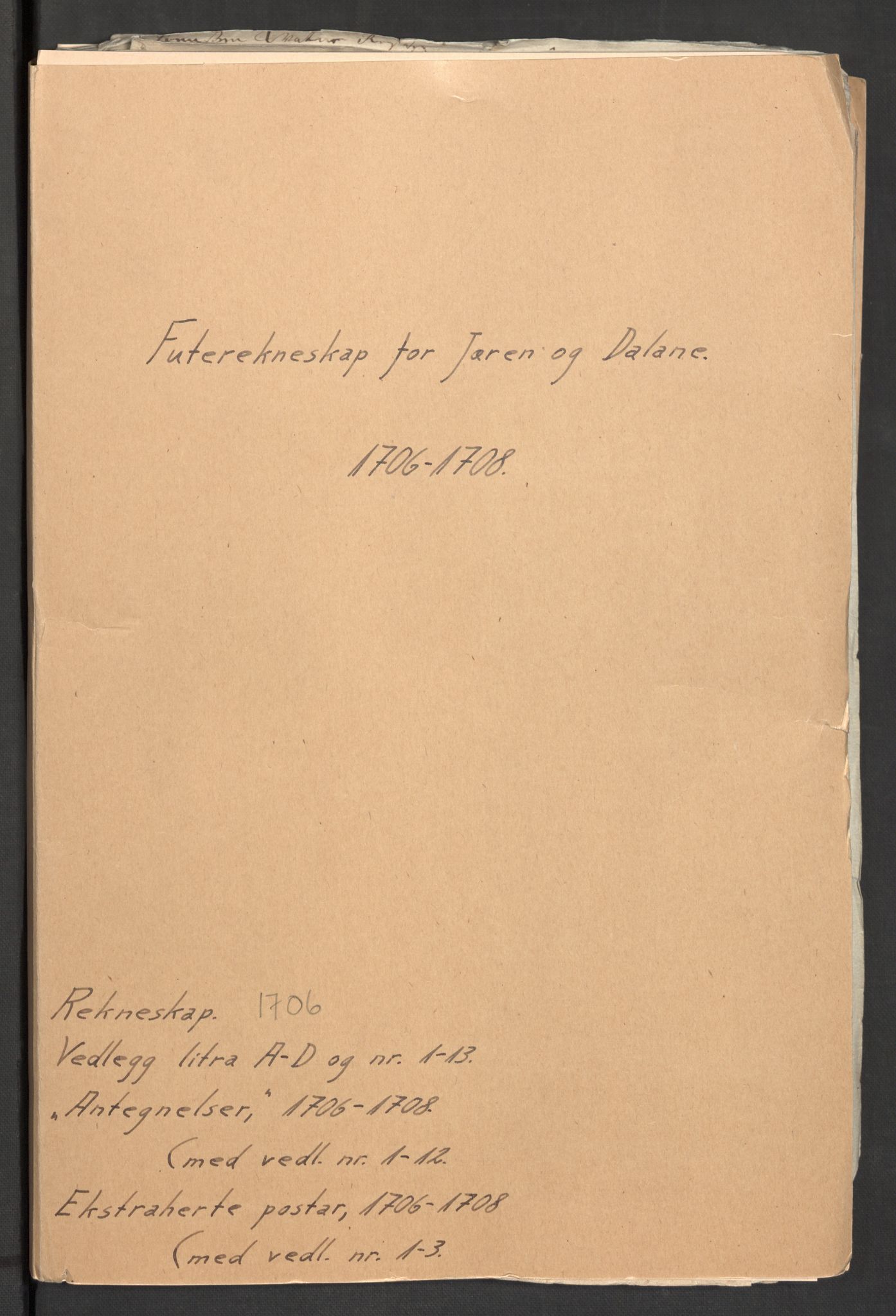Rentekammeret inntil 1814, Reviderte regnskaper, Fogderegnskap, RA/EA-4092/R46/L2733: Fogderegnskap Jæren og Dalane, 1705-1708, p. 126