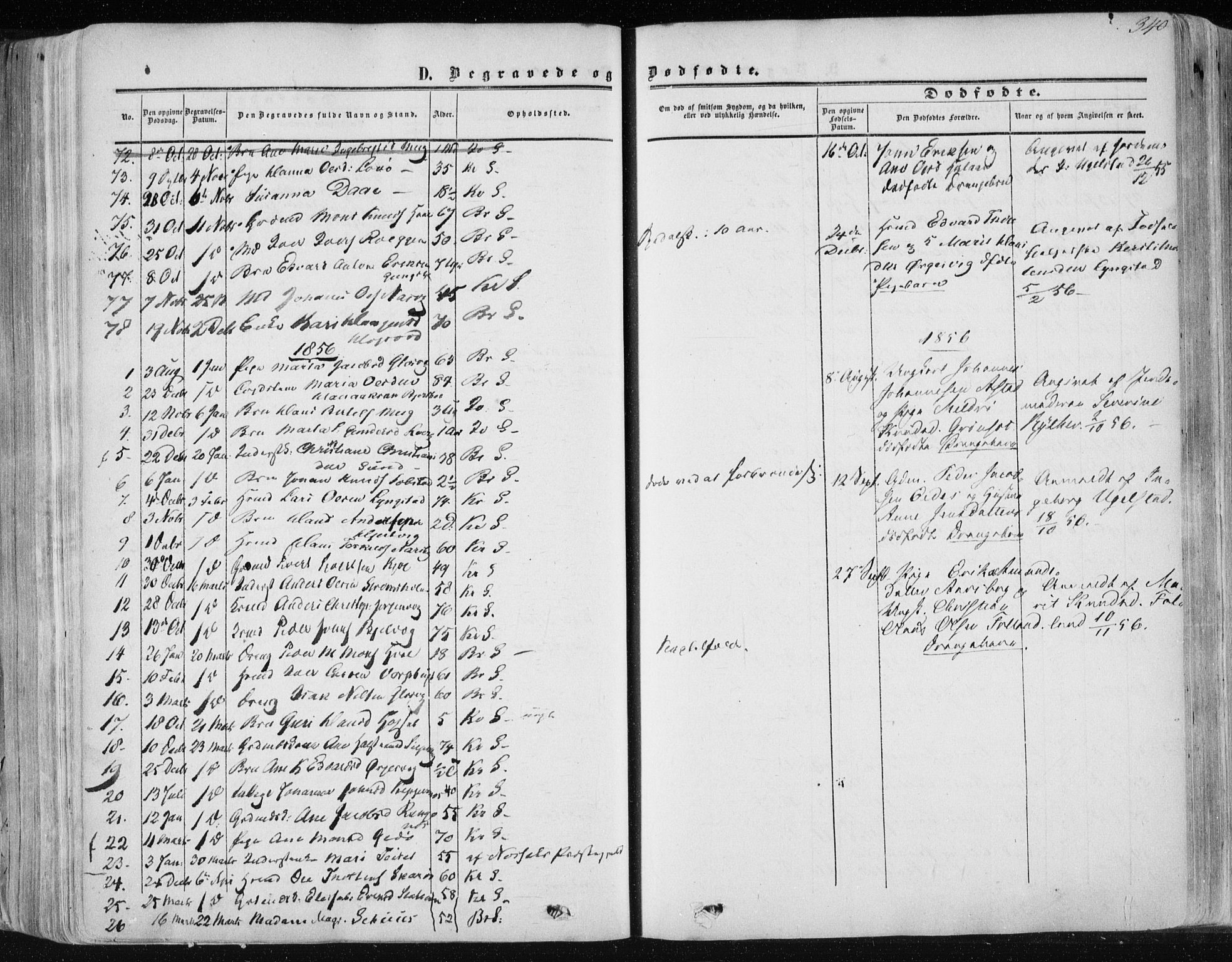 Ministerialprotokoller, klokkerbøker og fødselsregistre - Møre og Romsdal, SAT/A-1454/568/L0804: Parish register (official) no. 568A11, 1854-1868, p. 340