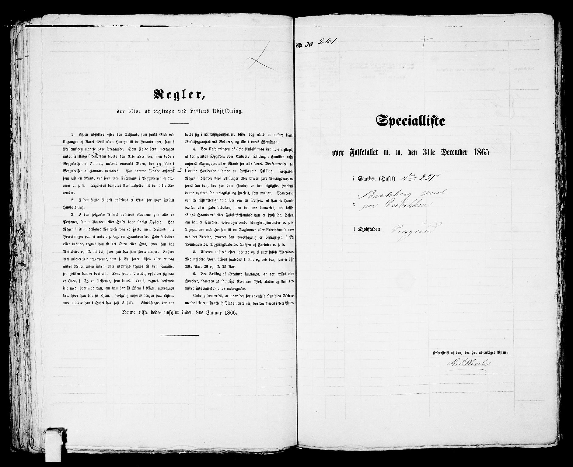 RA, 1865 census for Porsgrunn, 1865, p. 534