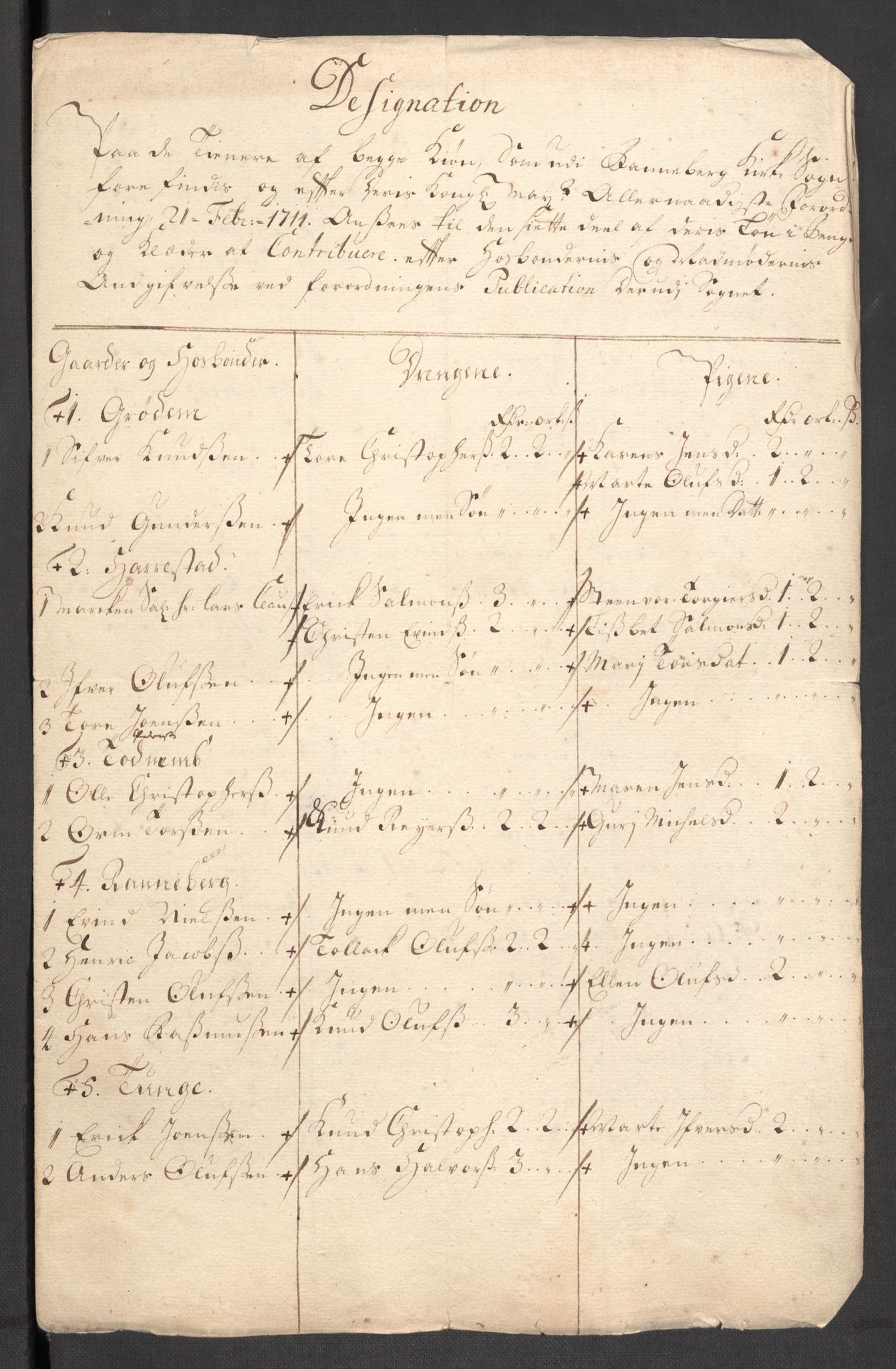 Rentekammeret inntil 1814, Reviderte regnskaper, Fogderegnskap, AV/RA-EA-4092/R46/L2735: Fogderegnskap Jæren og Dalane, 1711, p. 346