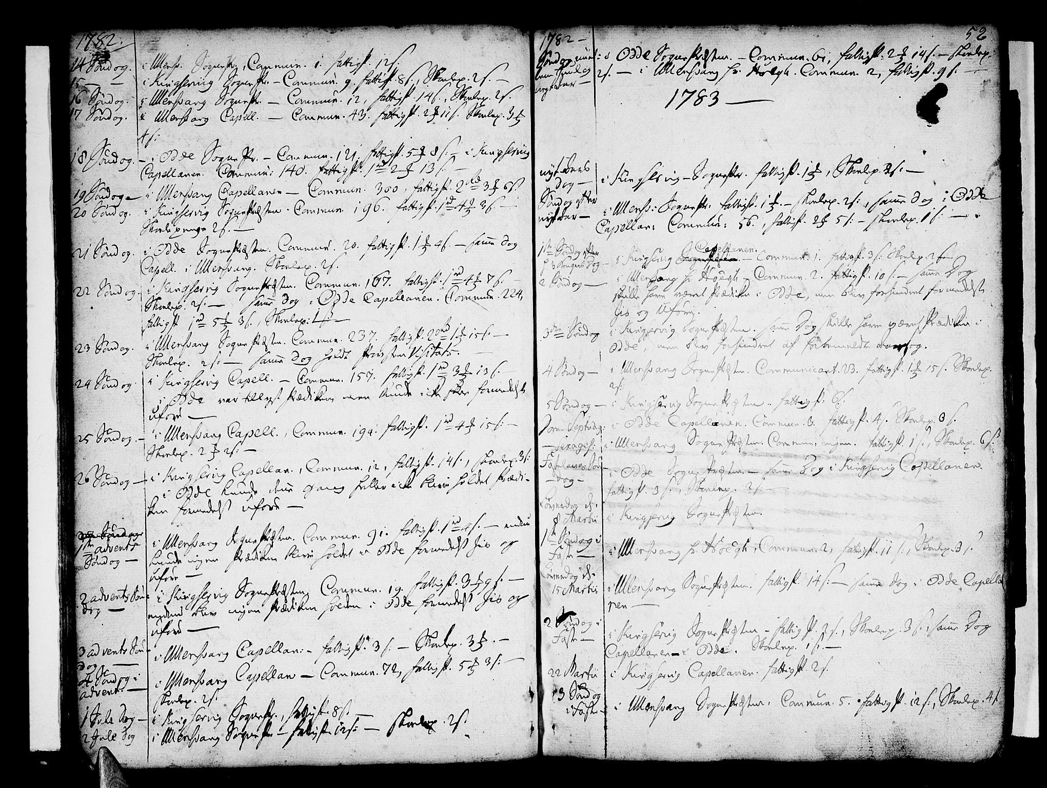 Ullensvang sokneprestembete, AV/SAB-A-78701/H/Haa: Parish register (official) no. A 6 /1, 1758-1788, p. 52