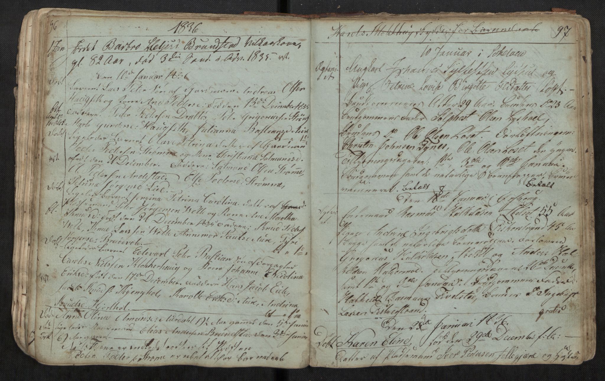 Ministerialprotokoller, klokkerbøker og fødselsregistre - Møre og Romsdal, AV/SAT-A-1454/522/L0331: Parish register (copy) no. 522C10, 1831-1841, p. 96-97