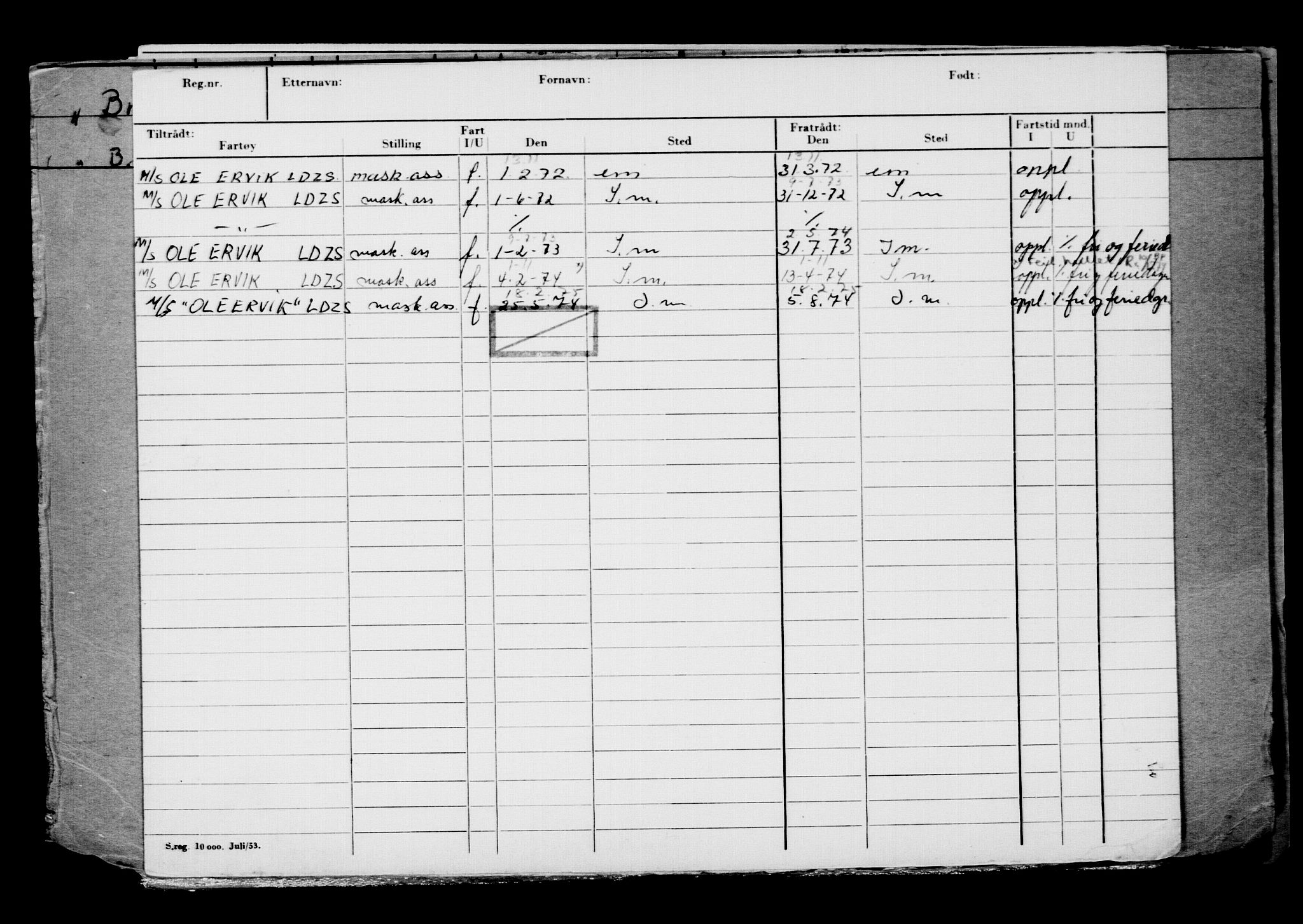 Direktoratet for sjømenn, AV/RA-S-3545/G/Gb/L0152: Hovedkort, 1917, p. 283