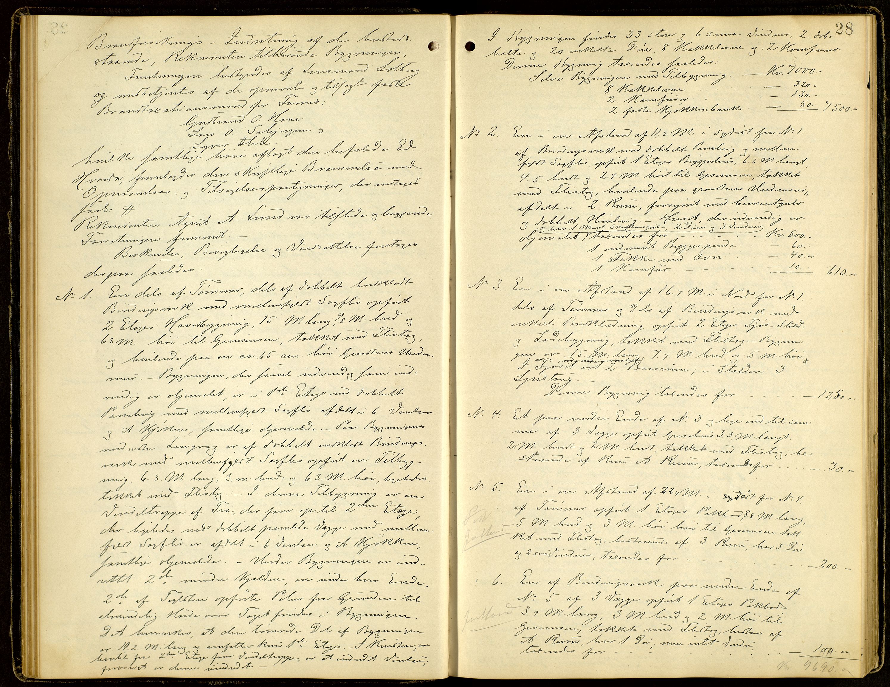 Norges Brannkasse, Furnes, AV/SAH-NBRANF-004/F/L0001: Branntakstprotokoll, 1895-1916, p. 27b-28a