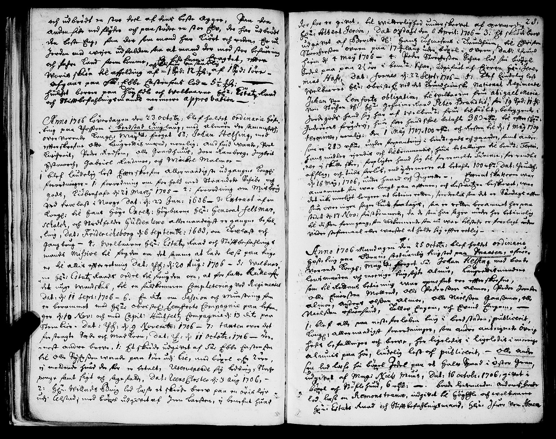 Inderøy sorenskriveri, AV/SAT-A-4147/1/1/1A/L0006: Tingbok, 1706-1710, p. 27b-28a