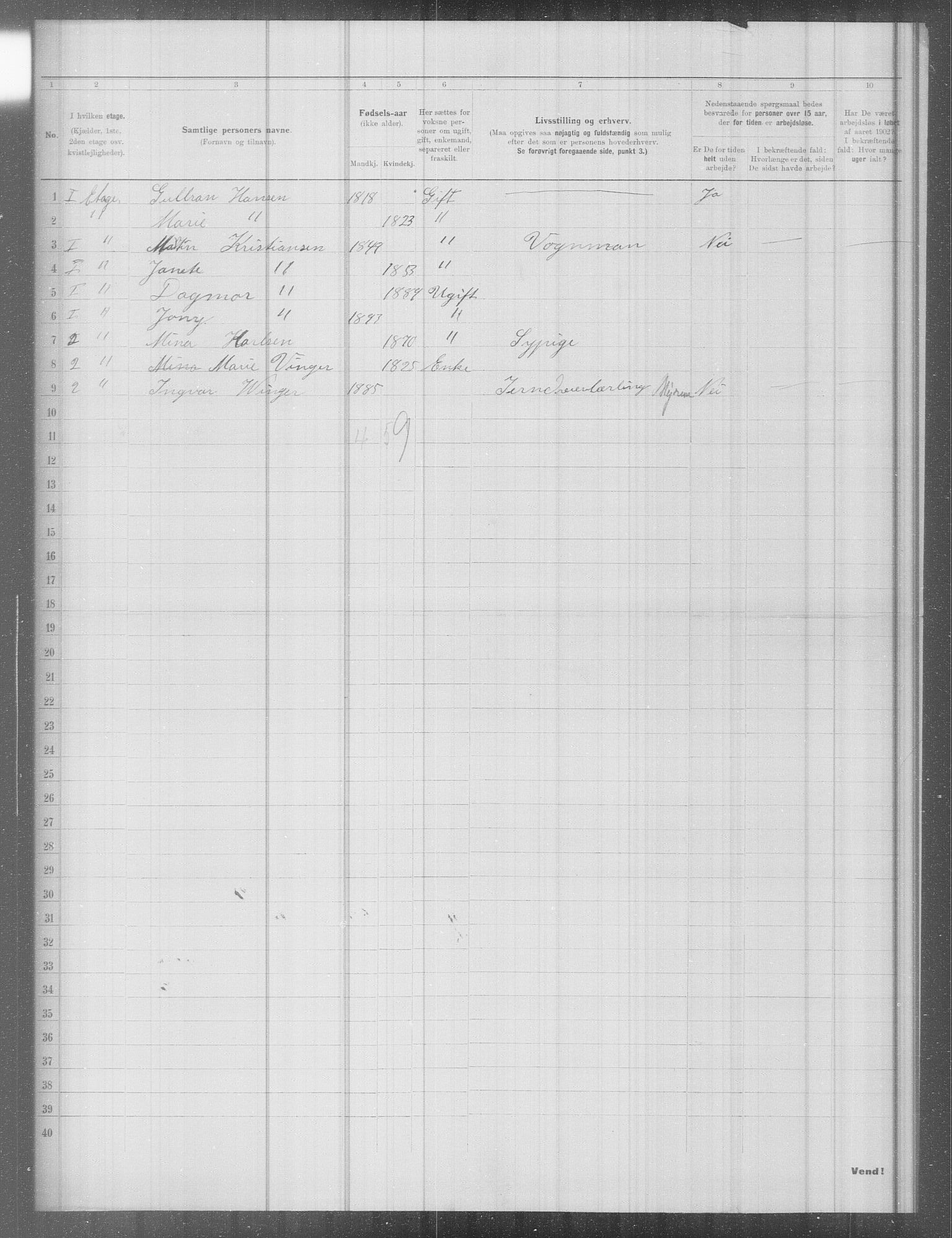 OBA, Municipal Census 1902 for Kristiania, 1902, p. 10350