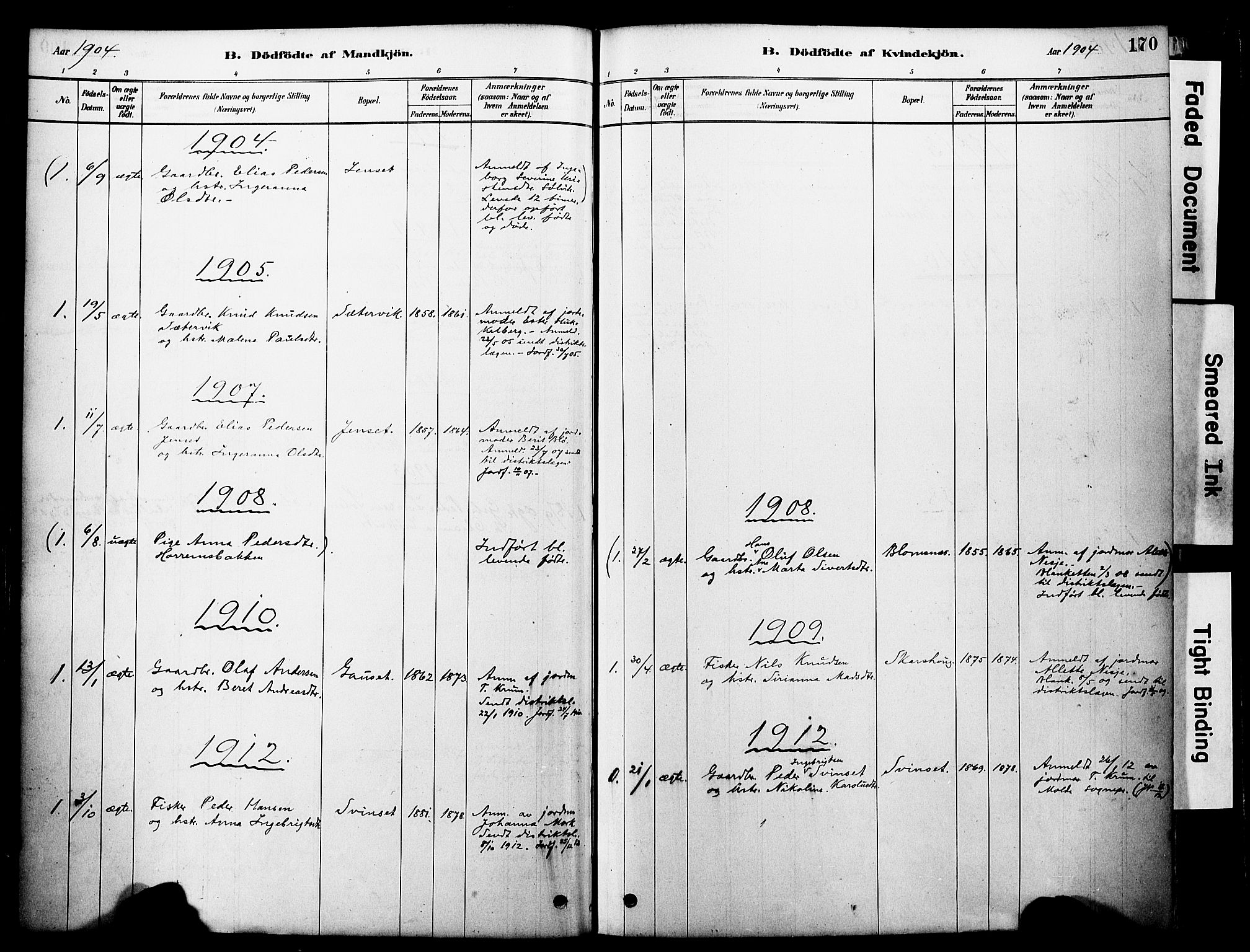 Ministerialprotokoller, klokkerbøker og fødselsregistre - Møre og Romsdal, AV/SAT-A-1454/560/L0721: Parish register (official) no. 560A05, 1878-1917, p. 170