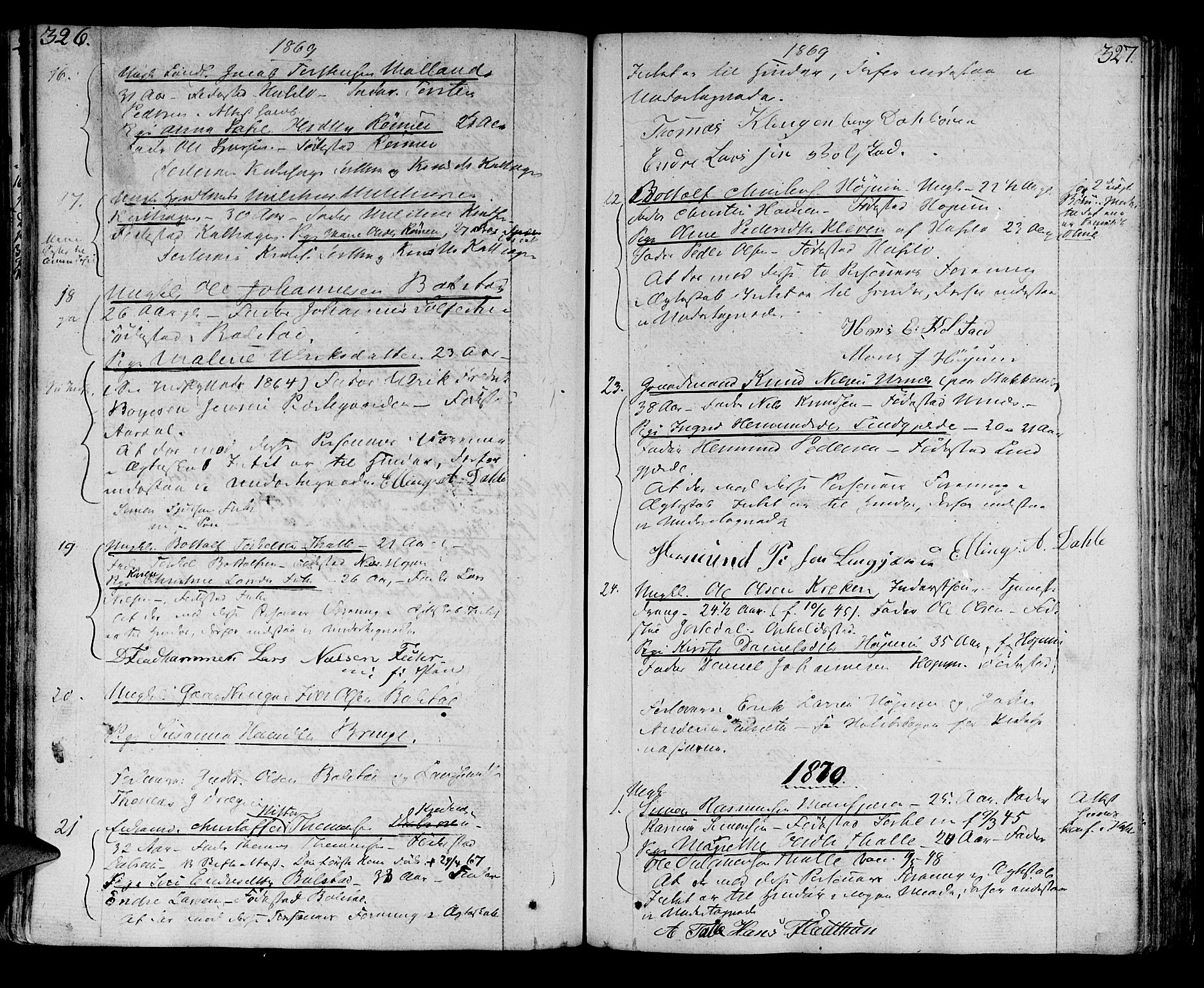 Luster sokneprestembete, AV/SAB-A-81101/H/Haa/Haaa/L0003: Parish register (official) no. A 3, 1803-1821, p. 326-327