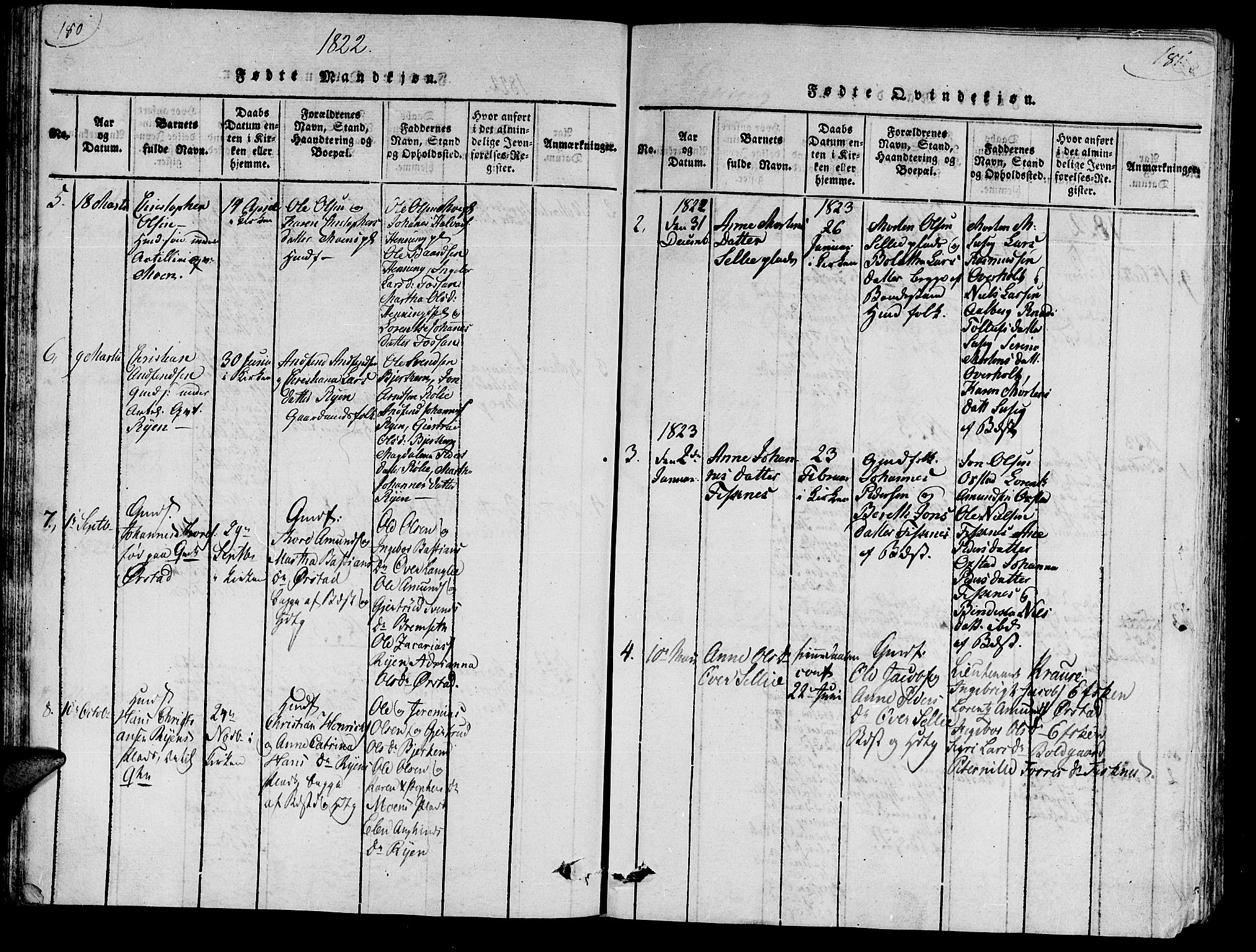 Ministerialprotokoller, klokkerbøker og fødselsregistre - Nord-Trøndelag, SAT/A-1458/735/L0333: Parish register (official) no. 735A04 /3, 1816-1825, p. 180-181