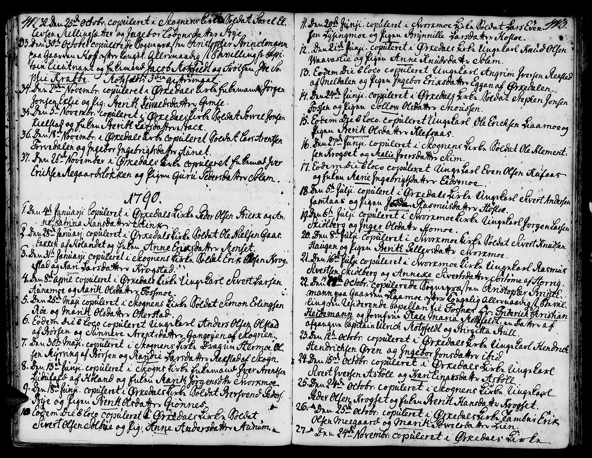 Ministerialprotokoller, klokkerbøker og fødselsregistre - Sør-Trøndelag, SAT/A-1456/668/L0802: Parish register (official) no. 668A02, 1776-1799, p. 412-413