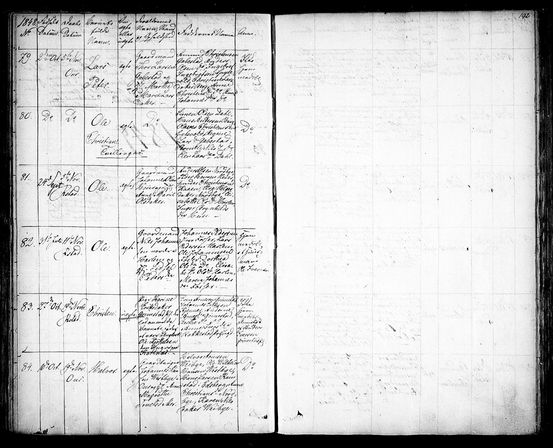 Rakkestad prestekontor Kirkebøker, AV/SAO-A-2008/F/Fa/L0008: Parish register (official) no. I 8, 1842-1849, p. 191-192