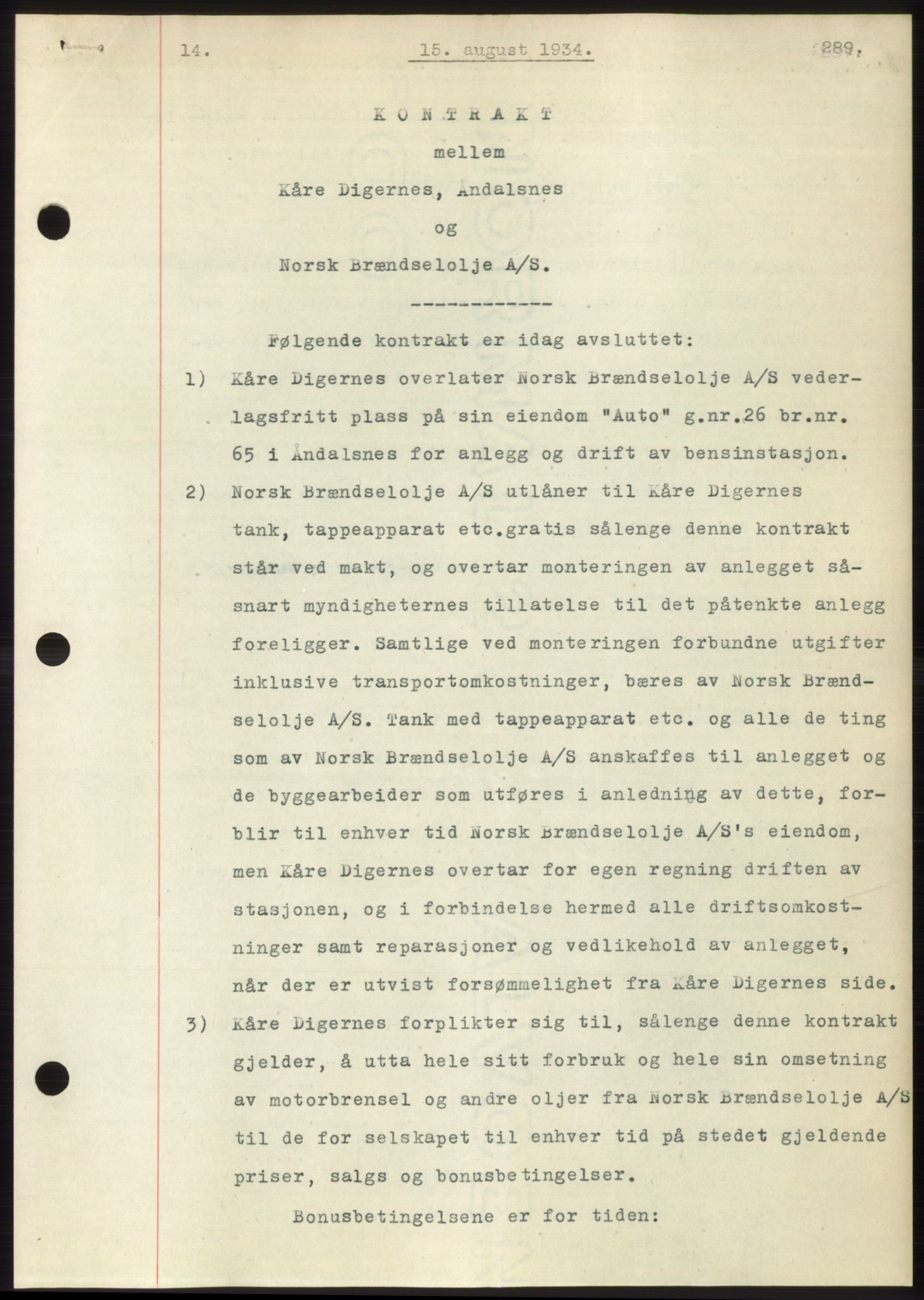 Romsdal sorenskriveri, AV/SAT-A-4149/1/2/2C/L0065: Mortgage book no. 59, 1934-1934, Deed date: 15.08.1934