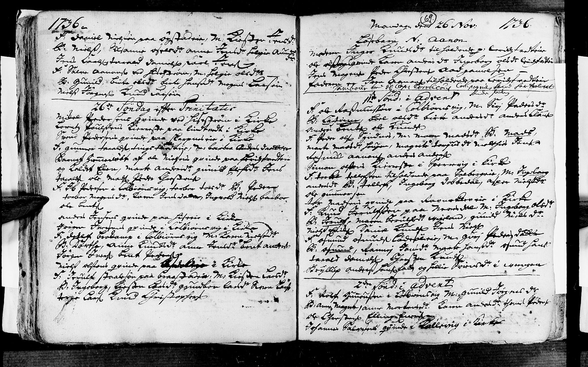 Øyestad sokneprestkontor, SAK/1111-0049/F/Fa/L0004: Parish register (official) no. A 4, 1730-1750, p. 69