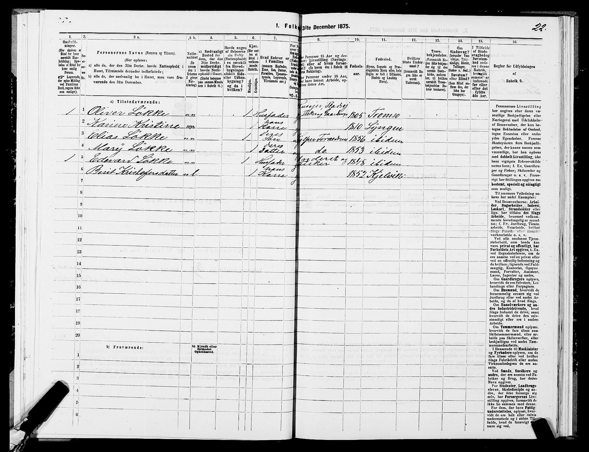 SATØ, 1875 census for 2018P Måsøy, 1875, p. 2022