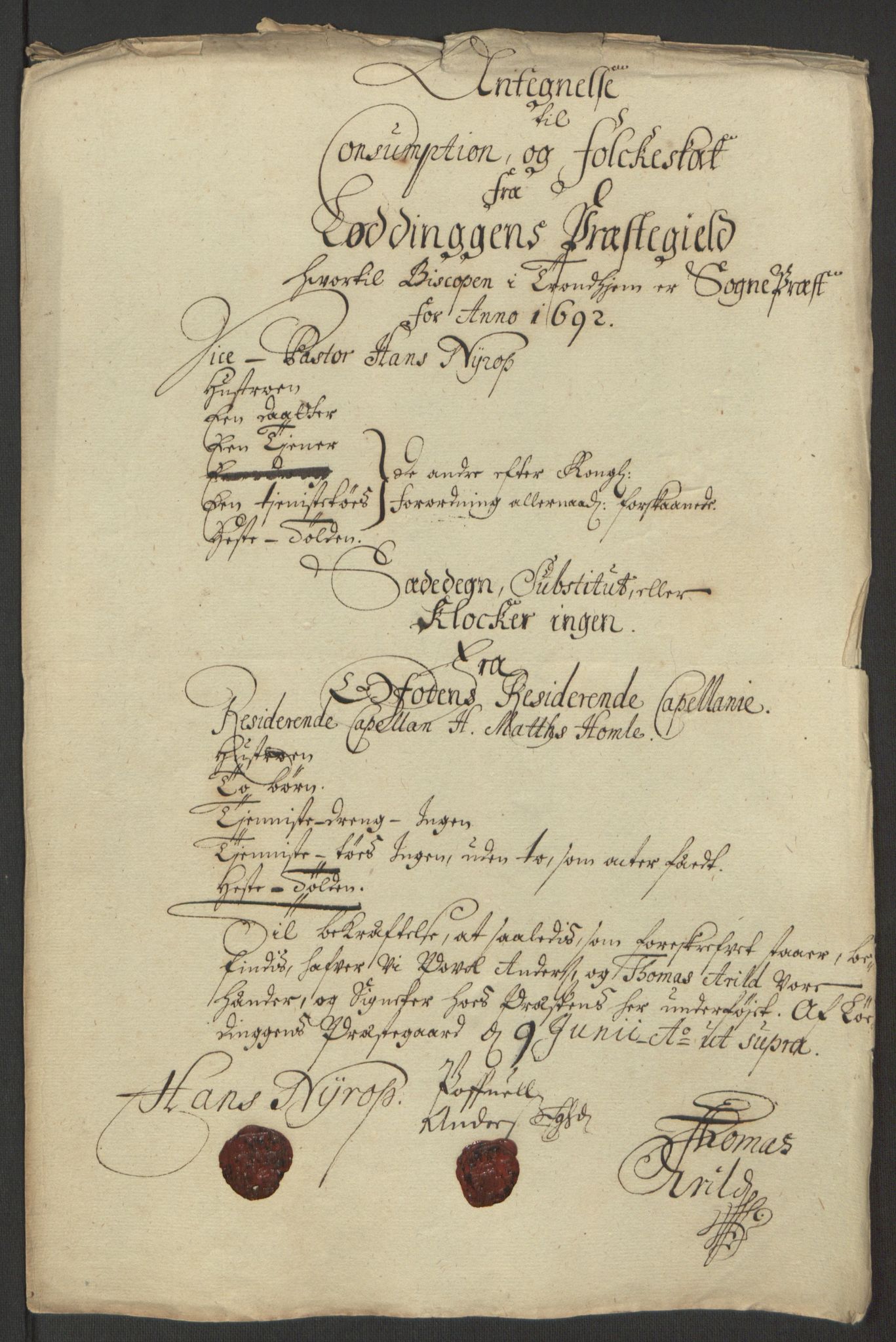 Rentekammeret inntil 1814, Reviderte regnskaper, Fogderegnskap, RA/EA-4092/R66/L4577: Fogderegnskap Salten, 1691-1693, p. 205