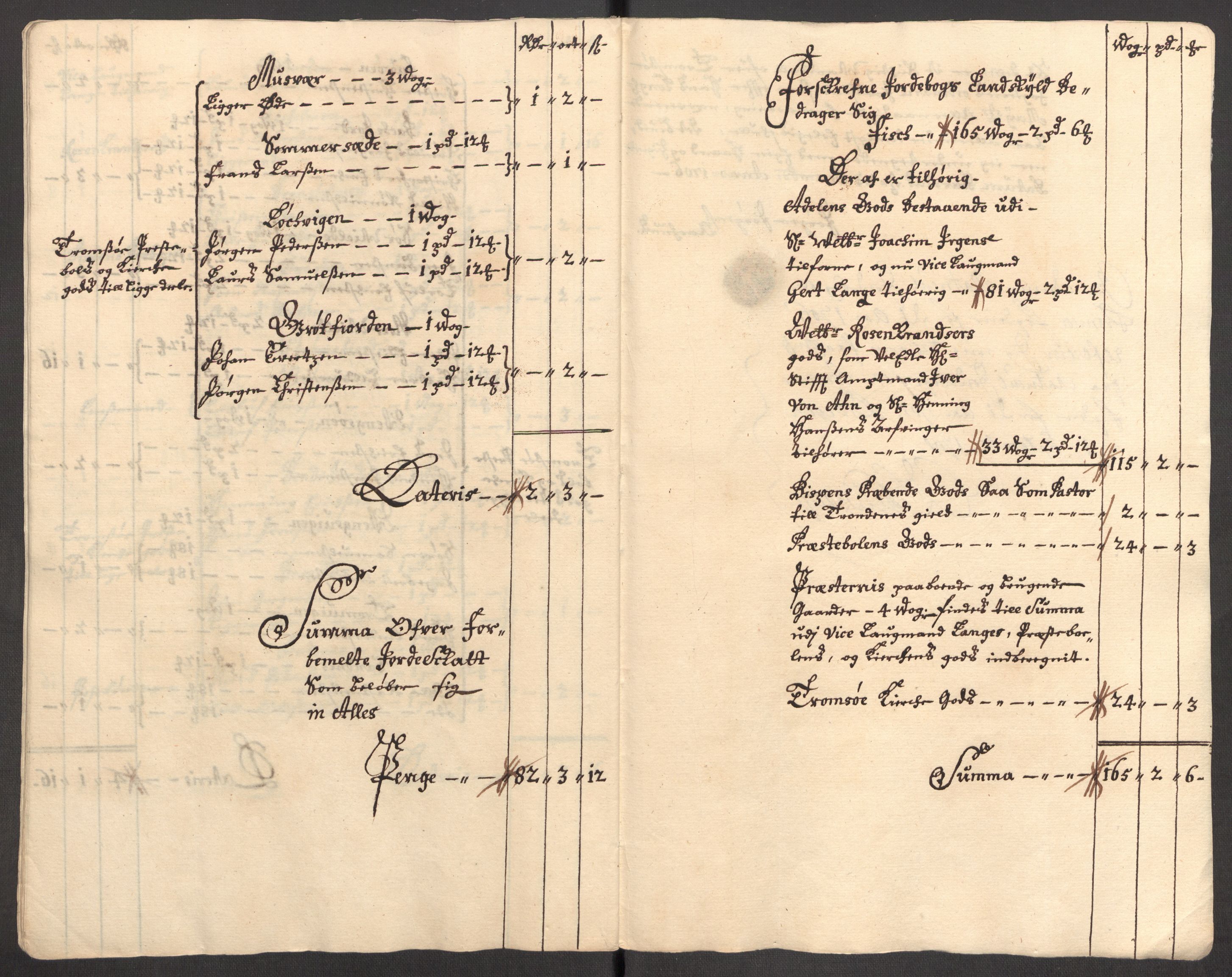 Rentekammeret inntil 1814, Reviderte regnskaper, Fogderegnskap, AV/RA-EA-4092/R68/L4756: Fogderegnskap Senja og Troms, 1705-1707, p. 144