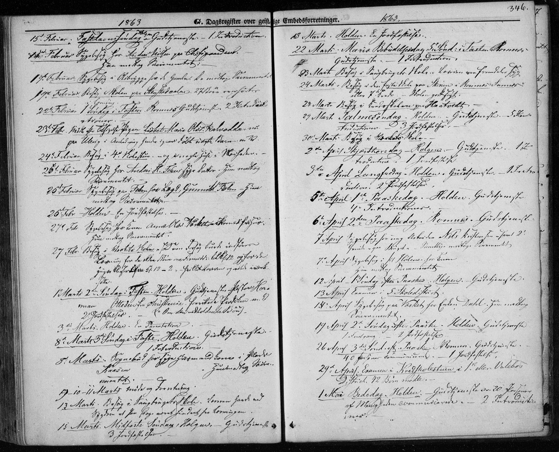 Holla kirkebøker, AV/SAKO-A-272/F/Fa/L0006: Parish register (official) no. 6, 1861-1869, p. 346
