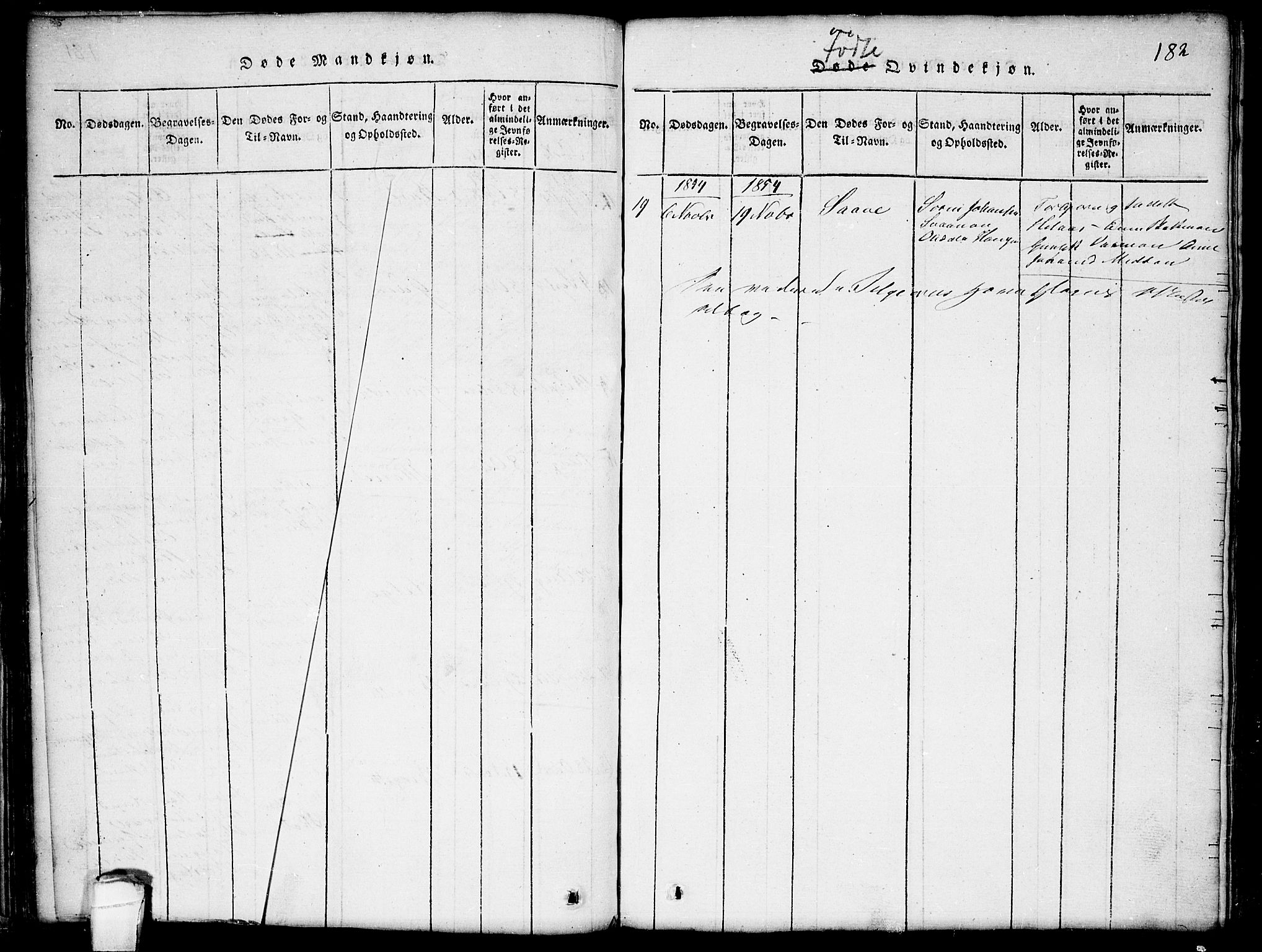 Seljord kirkebøker, SAKO/A-20/G/Gb/L0002: Parish register (copy) no. II 2, 1815-1854, p. 181