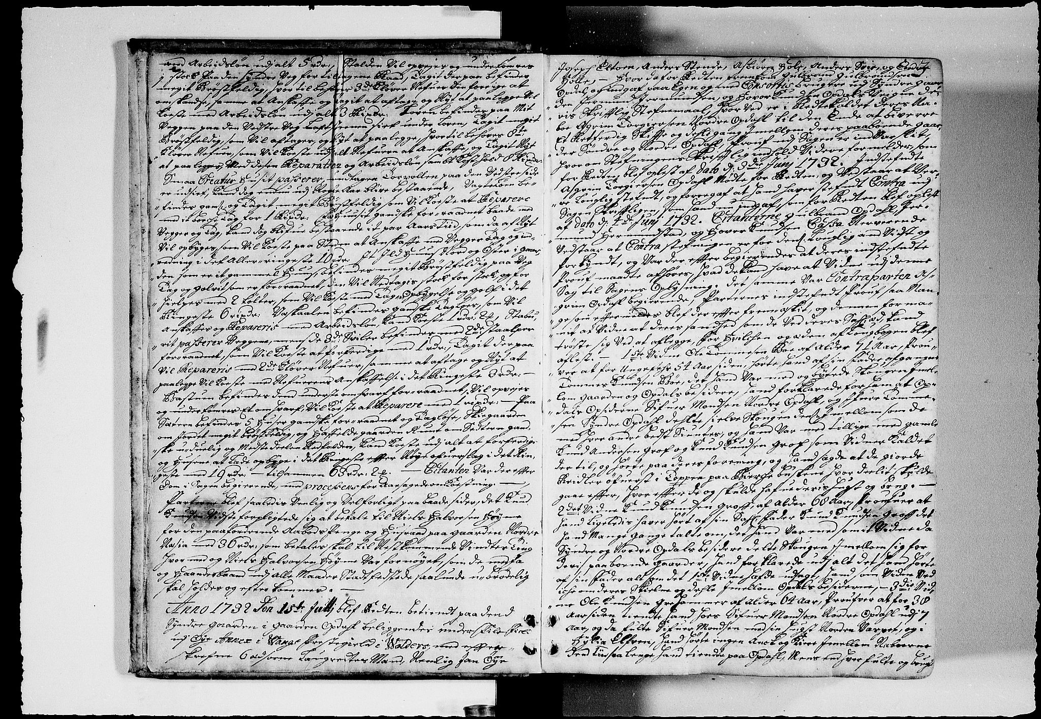 Hadeland, Land og Valdres sorenskriveri, AV/SAH-TING-028/G/Gb/L0052: Tingbok, 1732-1735, p. 2b-3a