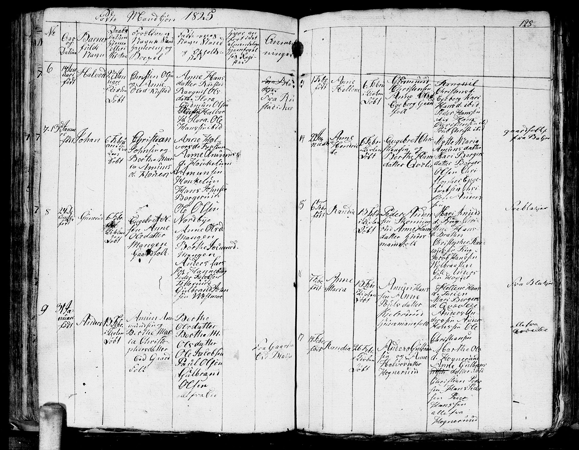 Aurskog prestekontor Kirkebøker, AV/SAO-A-10304a/G/Ga/L0001: Parish register (copy) no. I 1, 1814-1829, p. 128