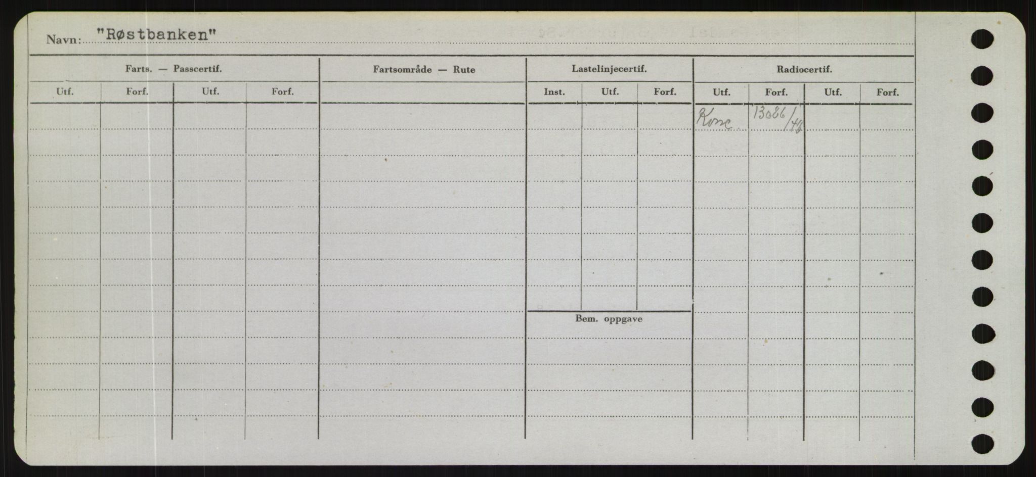 Sjøfartsdirektoratet med forløpere, Skipsmålingen, RA/S-1627/H/Hd/L0031: Fartøy, Rju-Sam, p. 468